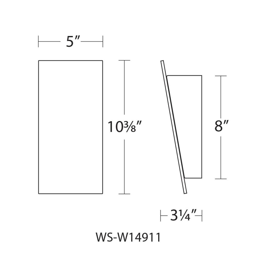 dweLED WS-W14911-BK Outdoor-Wall-Lighting - View #3