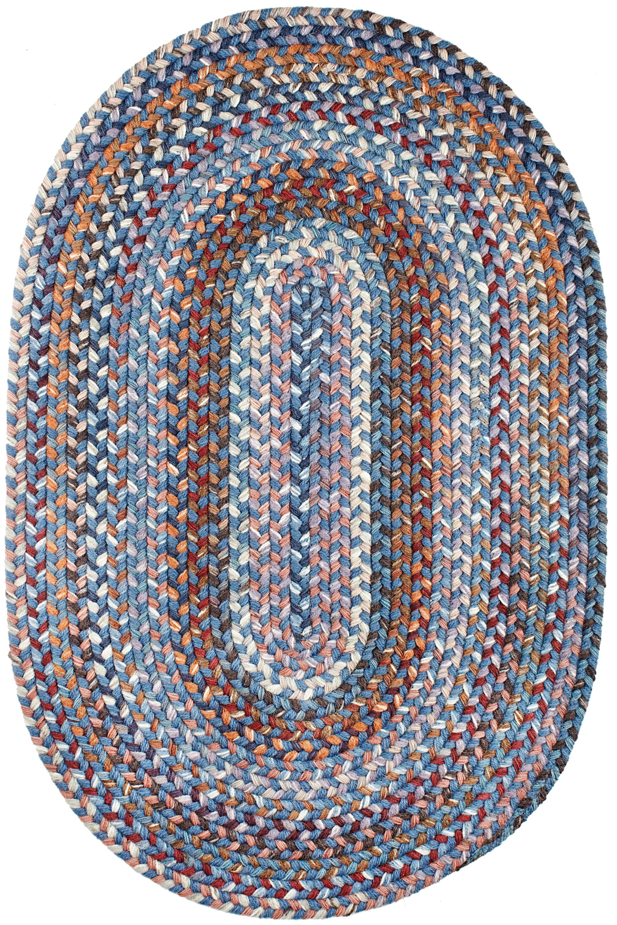 Lowcountry Blue - Wool Braided Rug