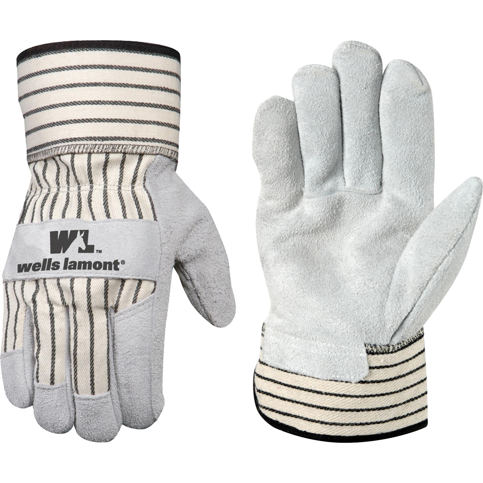 Wells Lamont 4000L-LWE Large Off-white Leather Everyday Gloves 1 -Pairs