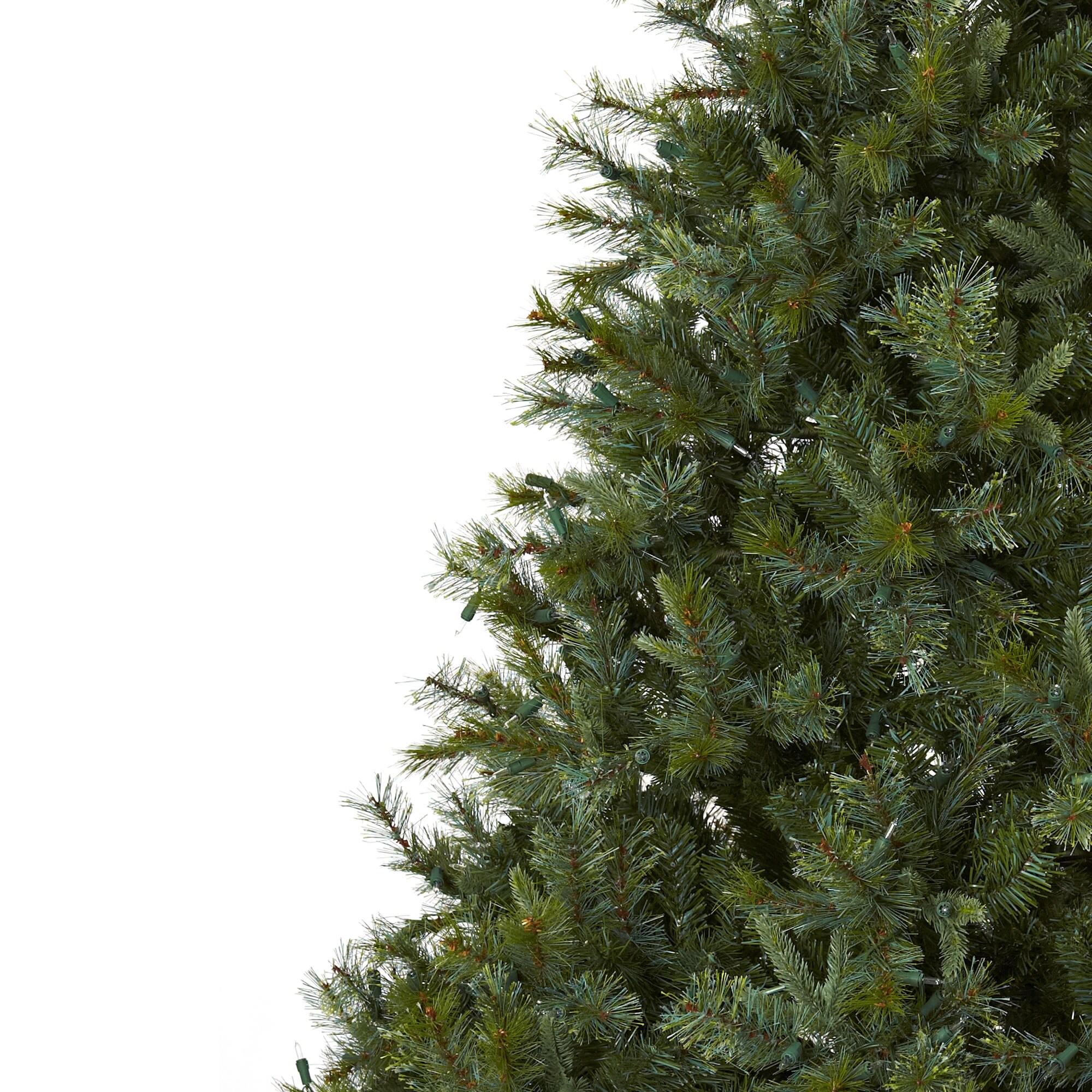 7.5' Green Pine Artificial Christmas Tree with Clear Lights