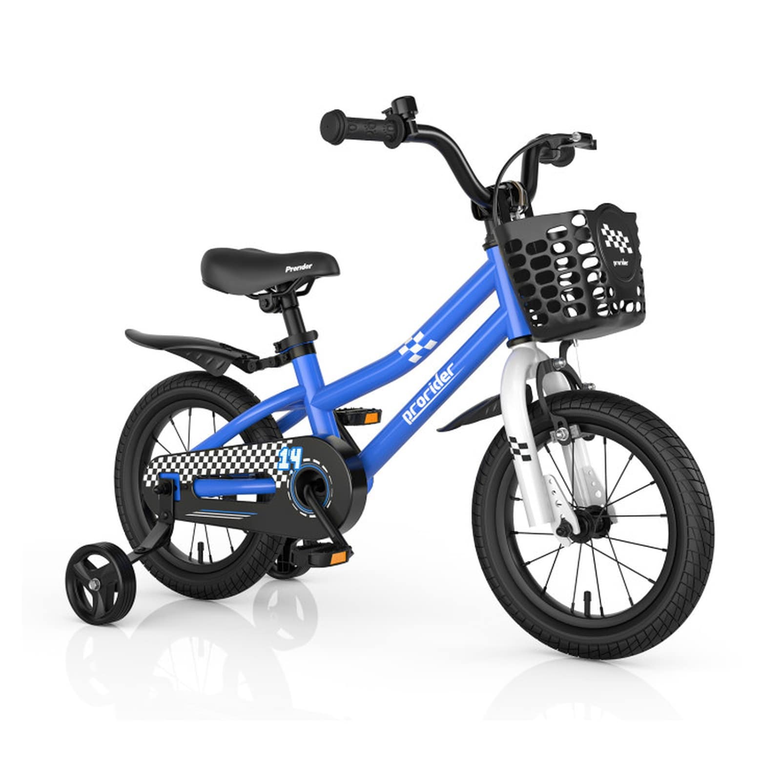 SUGIFT 14-in Kids Bike Adjustable with Training Wheels and Coaster Brake for Ages 3-5