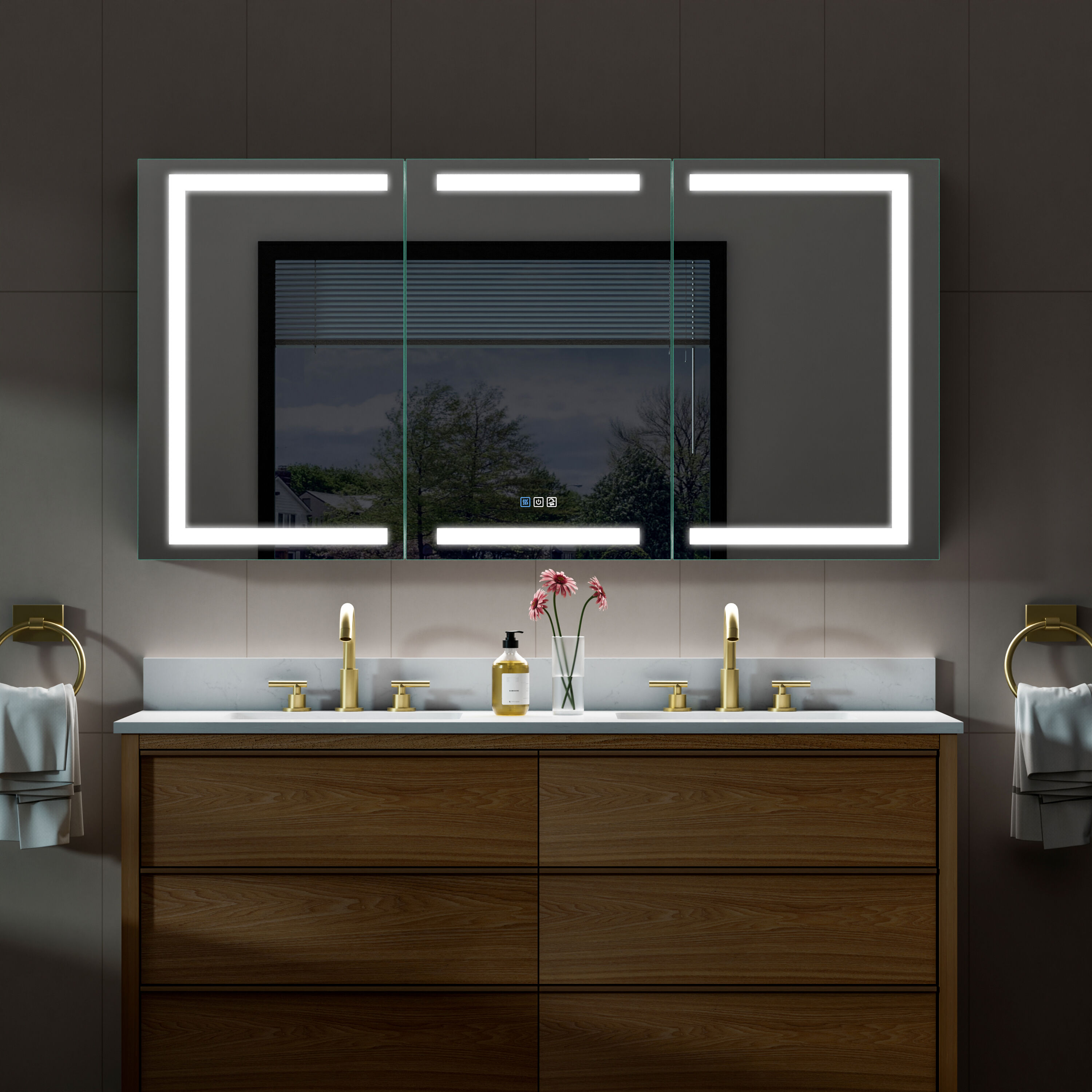 WELLFOR EX-UNBV36GR Bathroom-Medicine-Cabinets - View #20