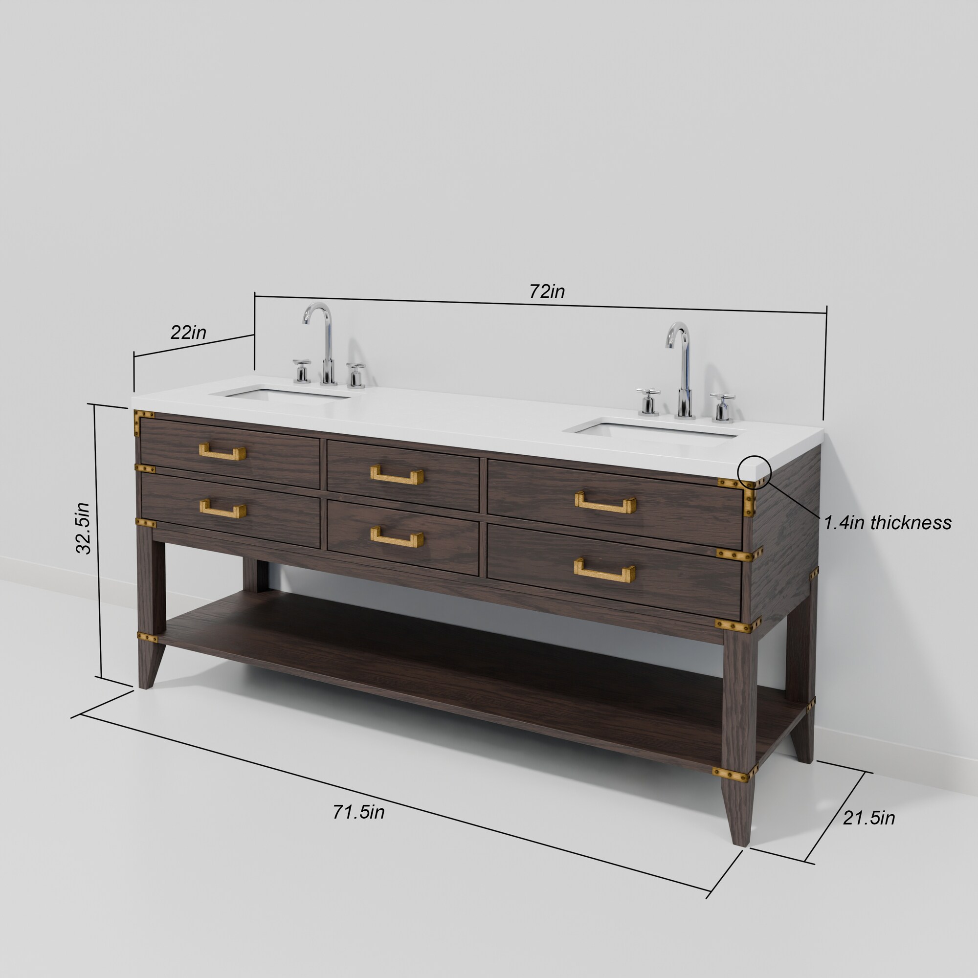 Lexora LVGR72DK211 Bath-Vanity-Combo - View #8