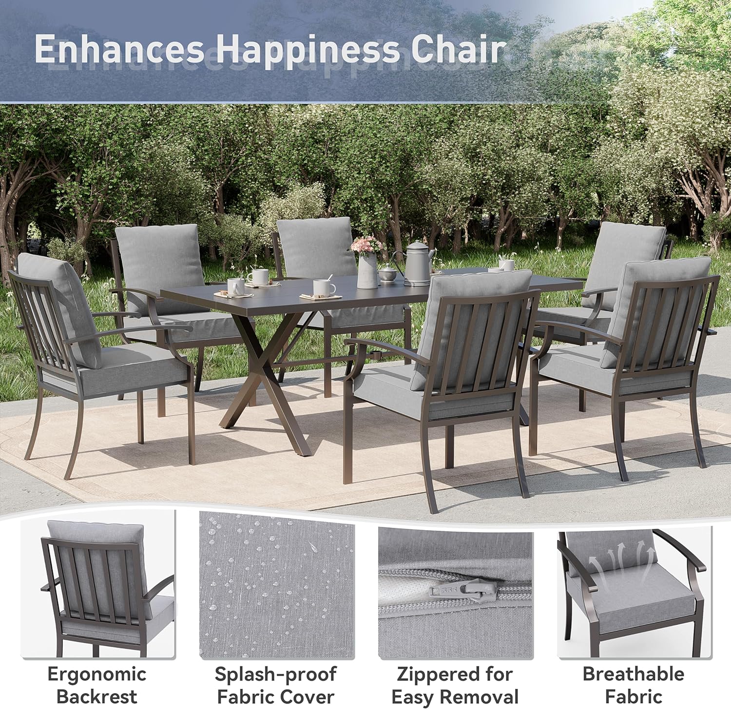 ALAULM LS-6DM-GREY Patio-Dining-Sets - View #4