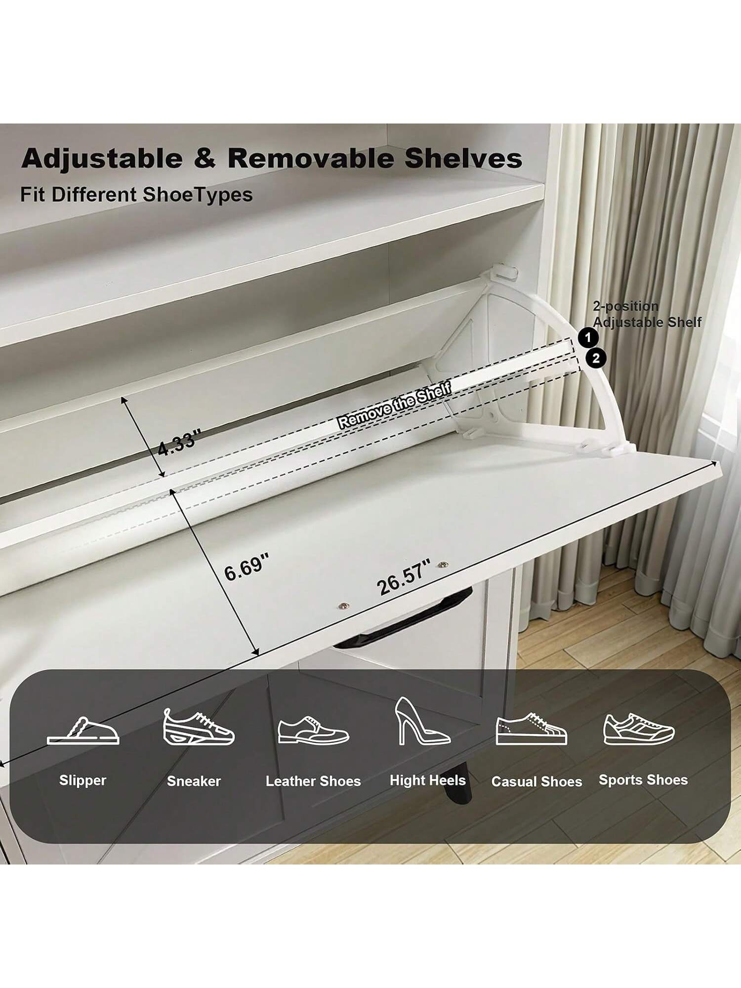 WhizMax 1GGL-PHO-344V3XG5 Shoe-Racks - View #8