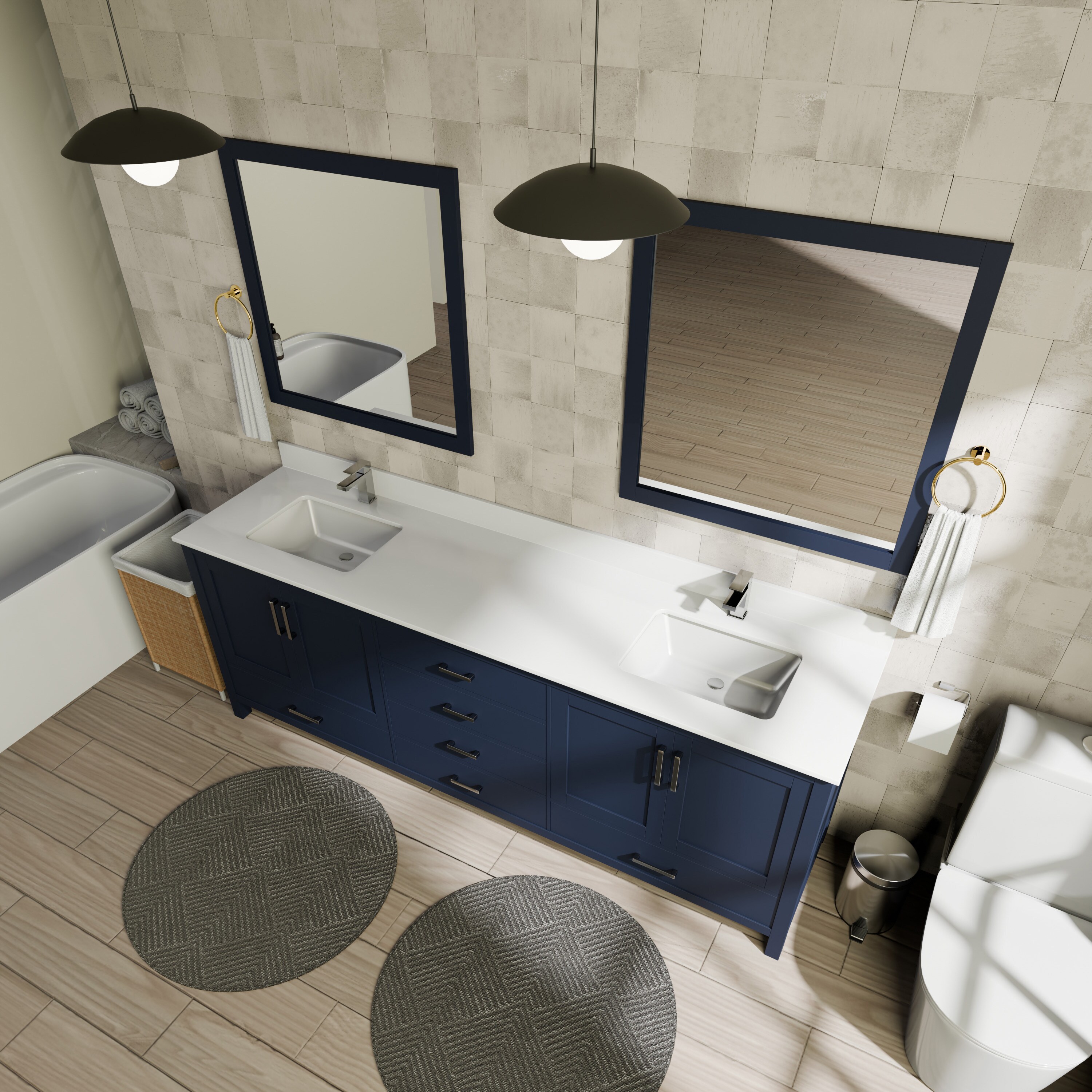 Lexora LJ342280DEWQ000 Bath-Vanity-Combo - View #7