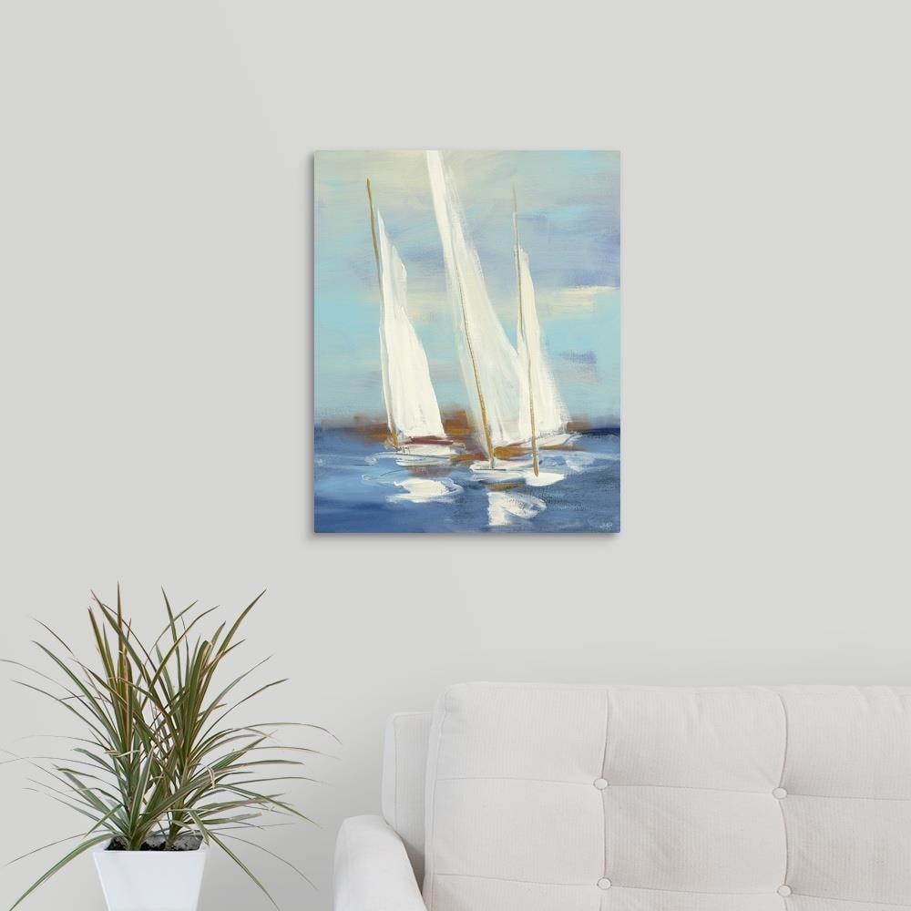 GreatBigCanvas Summer Regatta III by Julia Pu 20-in H x 16-in W ...