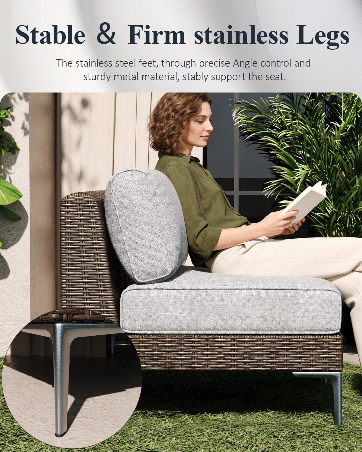 LayinSun BYT7002-006-GRAY Patio-Conversation-Sets - View #6