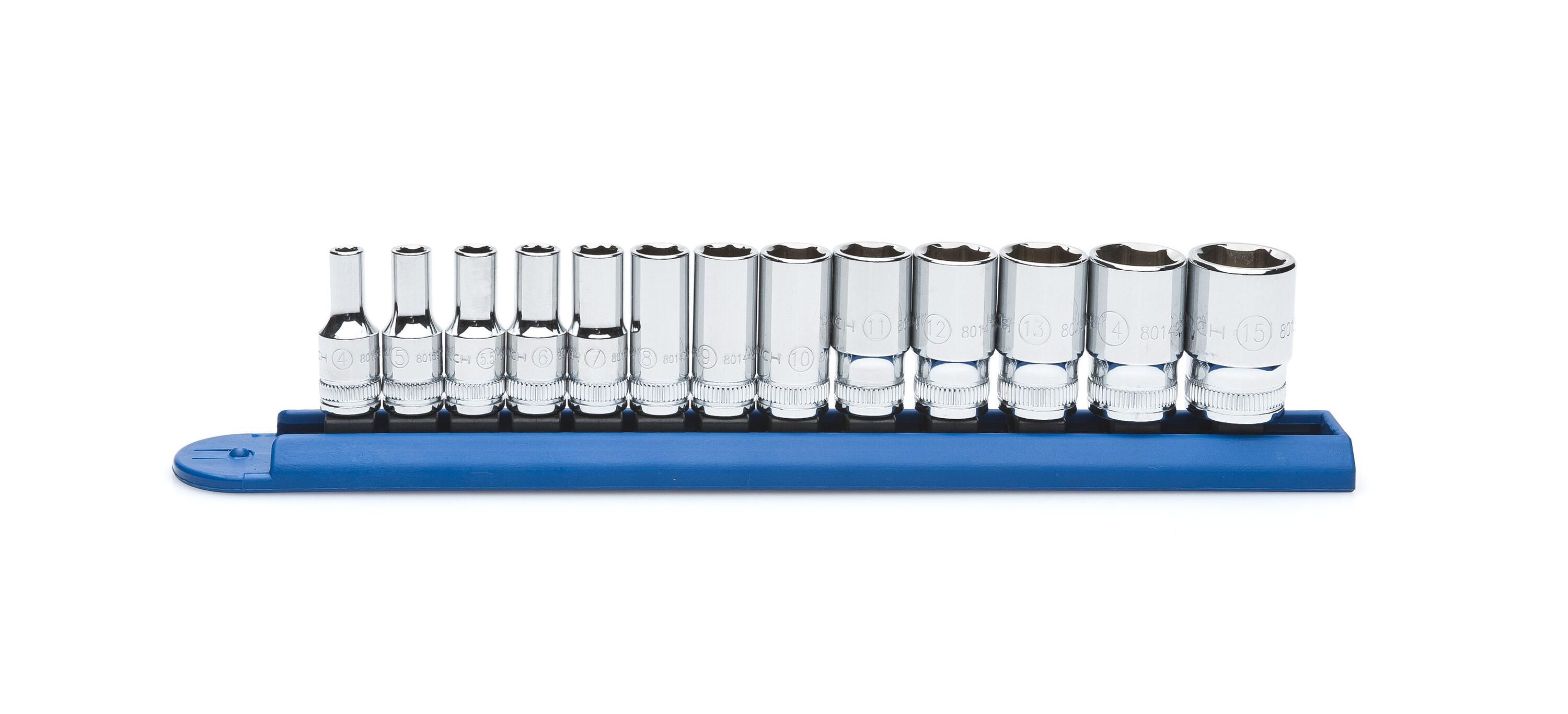 GEARWRENCH 80304S 13-Piece Metric 1/4-in Drive 6-point Set Intermediate Socket Set