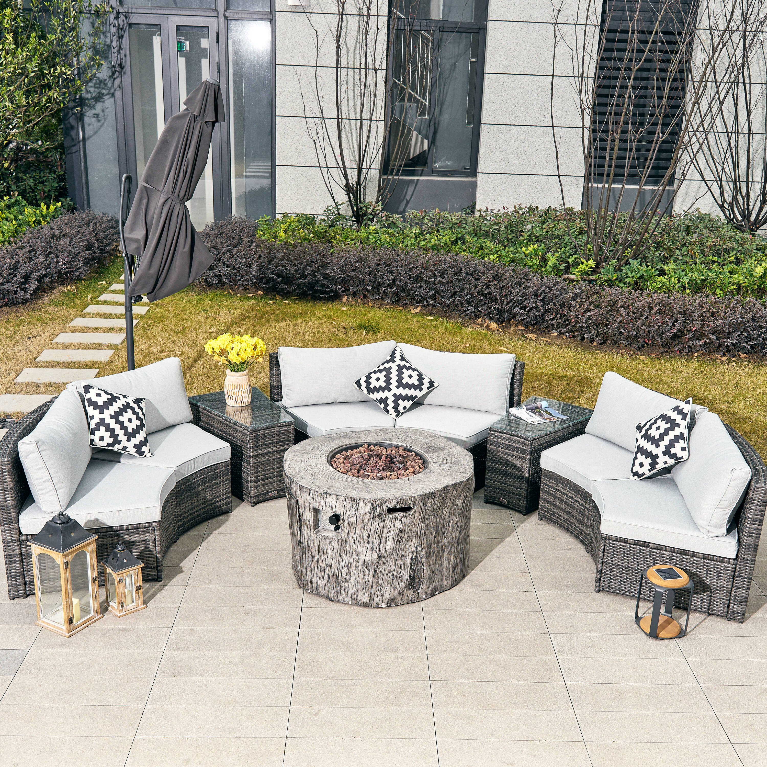 Direct Wicker DWS-1205B6S2T&2181G Patio-Conversation-Sets - View #8