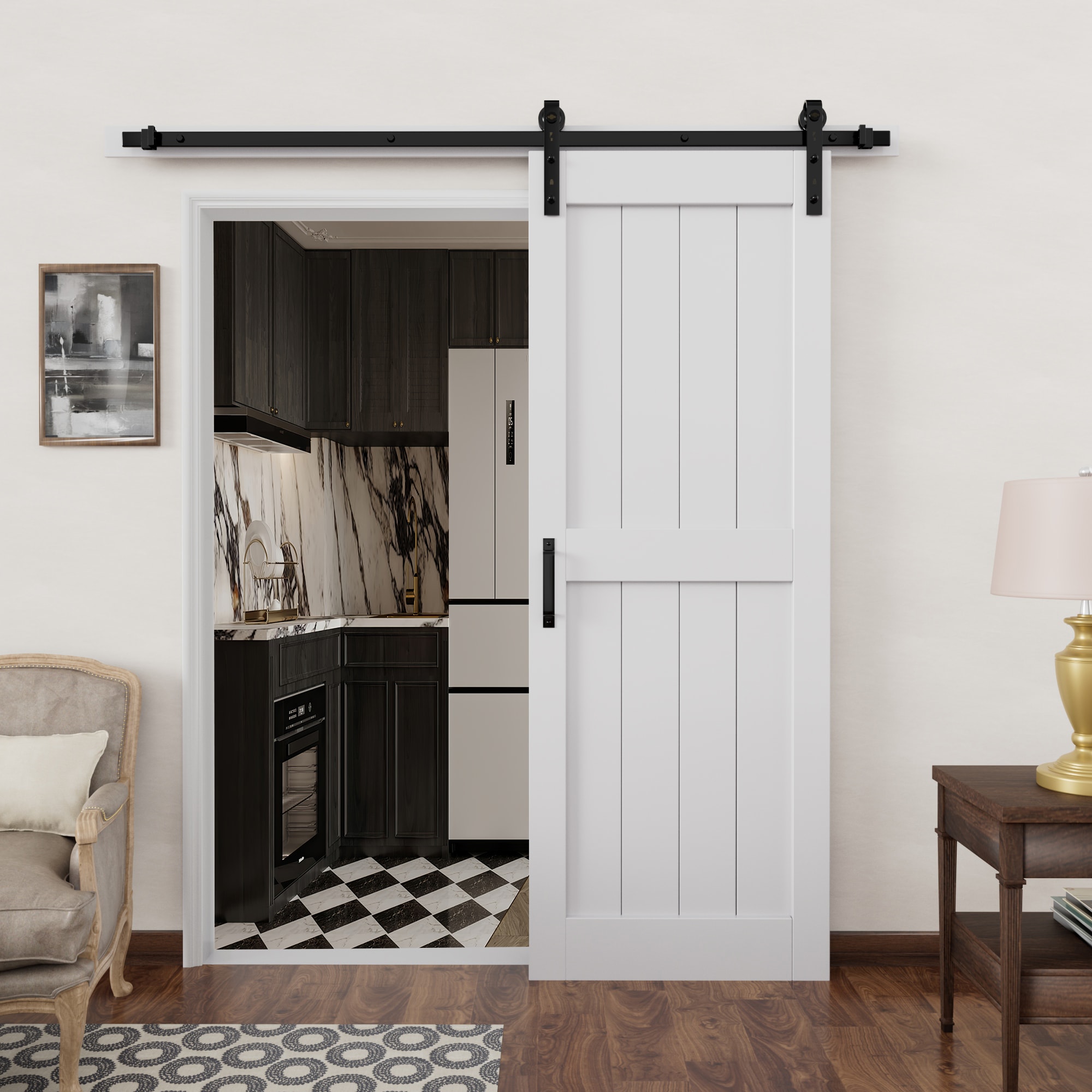 JUJUBON IN-BDPR-BD-R-30 Barn-Doors - View #2