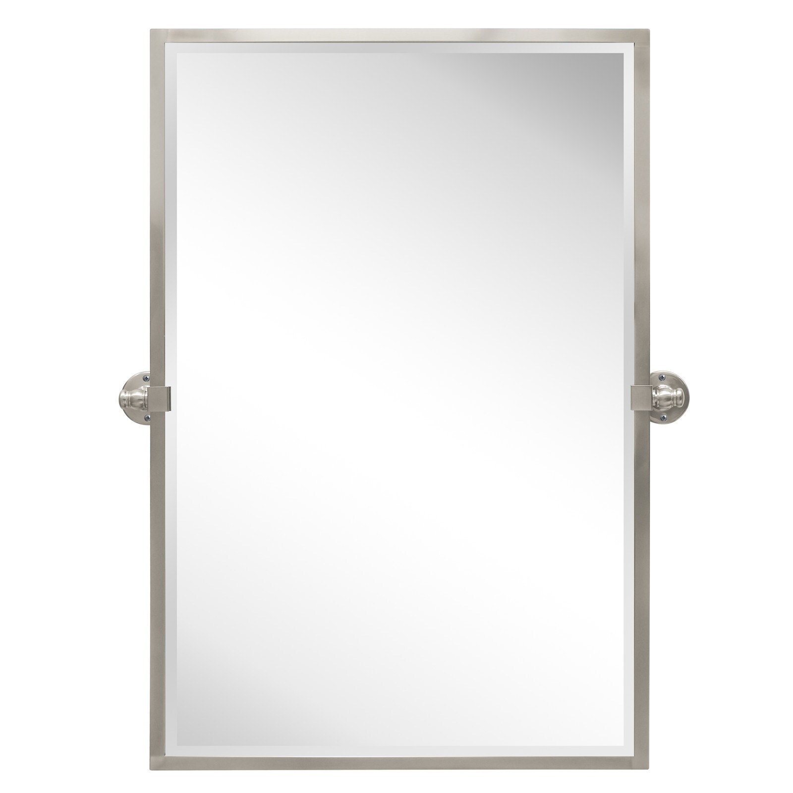 TEHOME GC-00164 Blakley 24-in x 36-in Beveled Rectangle Tilting Bathroom Vanity Mirror ( Brushed Nickel )
