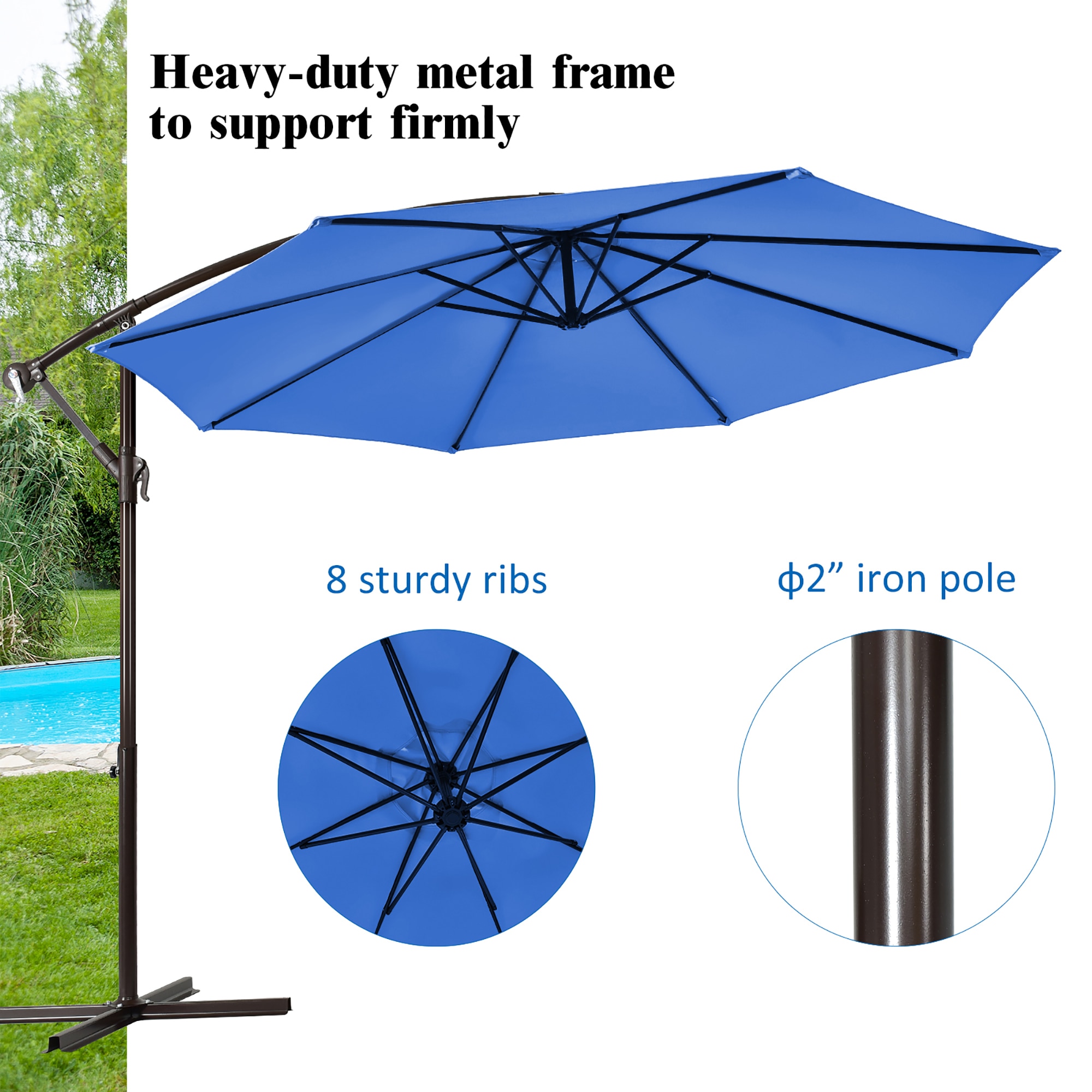 Costway OP70703NY Umbrellas-2 - View #3