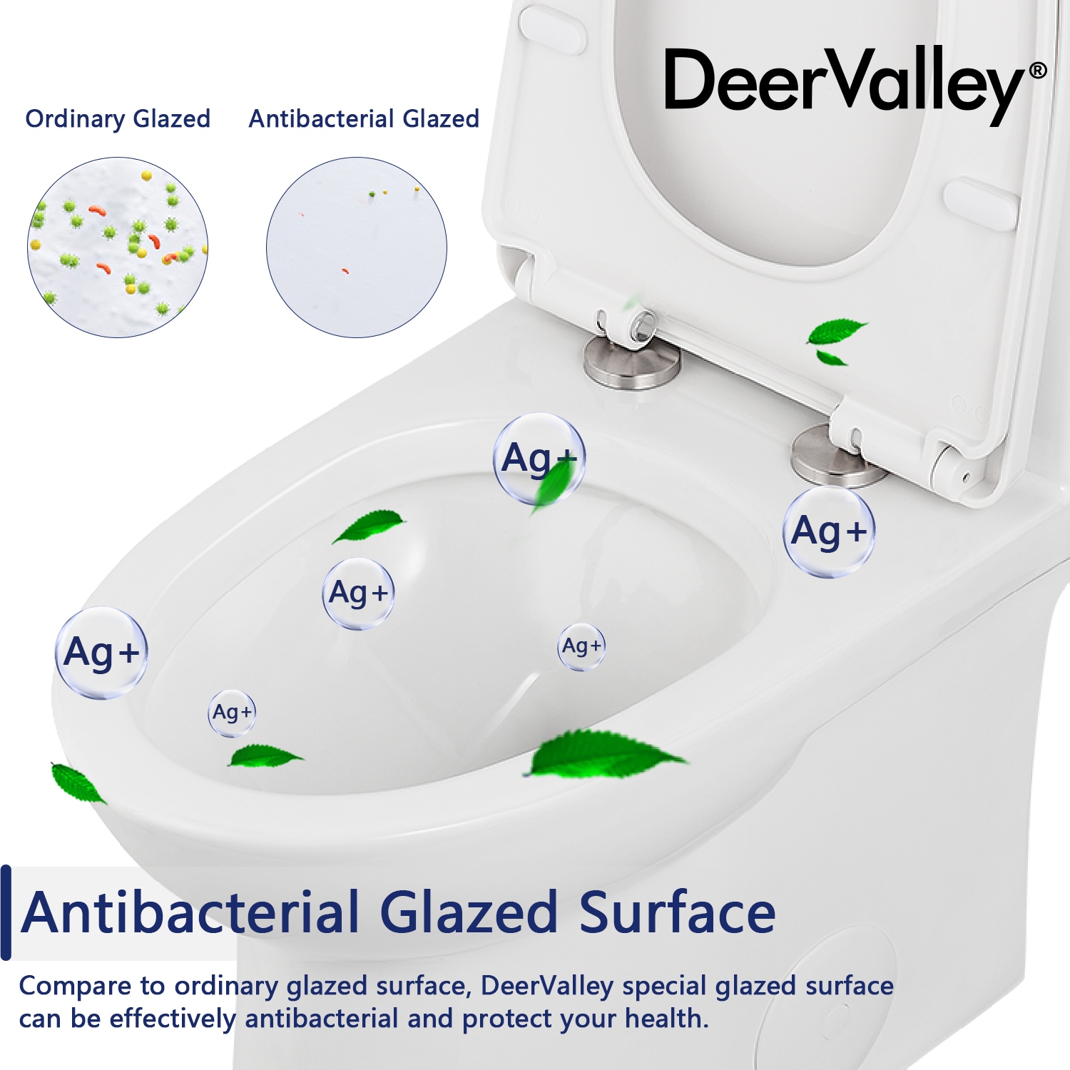 White Ceramic Elongated Dual Flush One-Piece Toilet