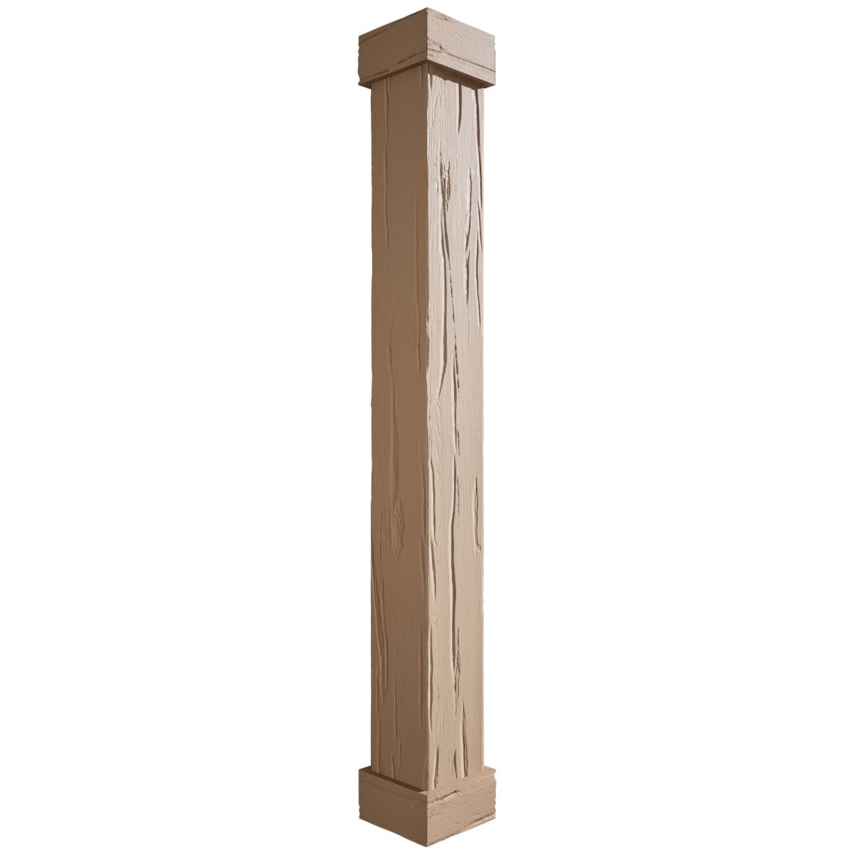 Ekena Millwork River Wood with Standard Capital and Base 8-Inches L x ...