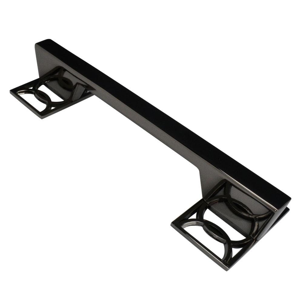 Wisdom Stone 4142128BN Symone 5-in , 128mm Center to Center Black Nickel Rectangular Bar
