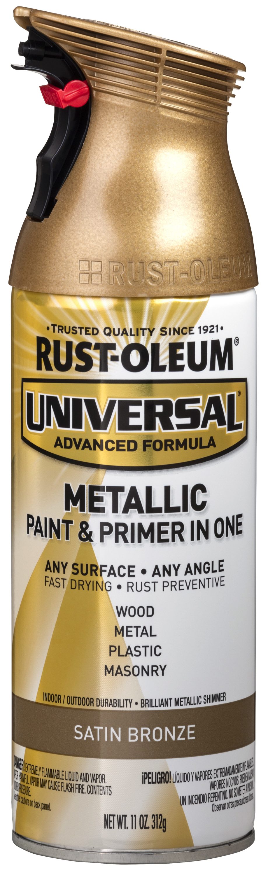 Rust-Oleum Universal 6-Pack Gloss Bronze Metallic Spray Paint and Primer In  One (NET WT. 11-oz) in the Spray Paint department at