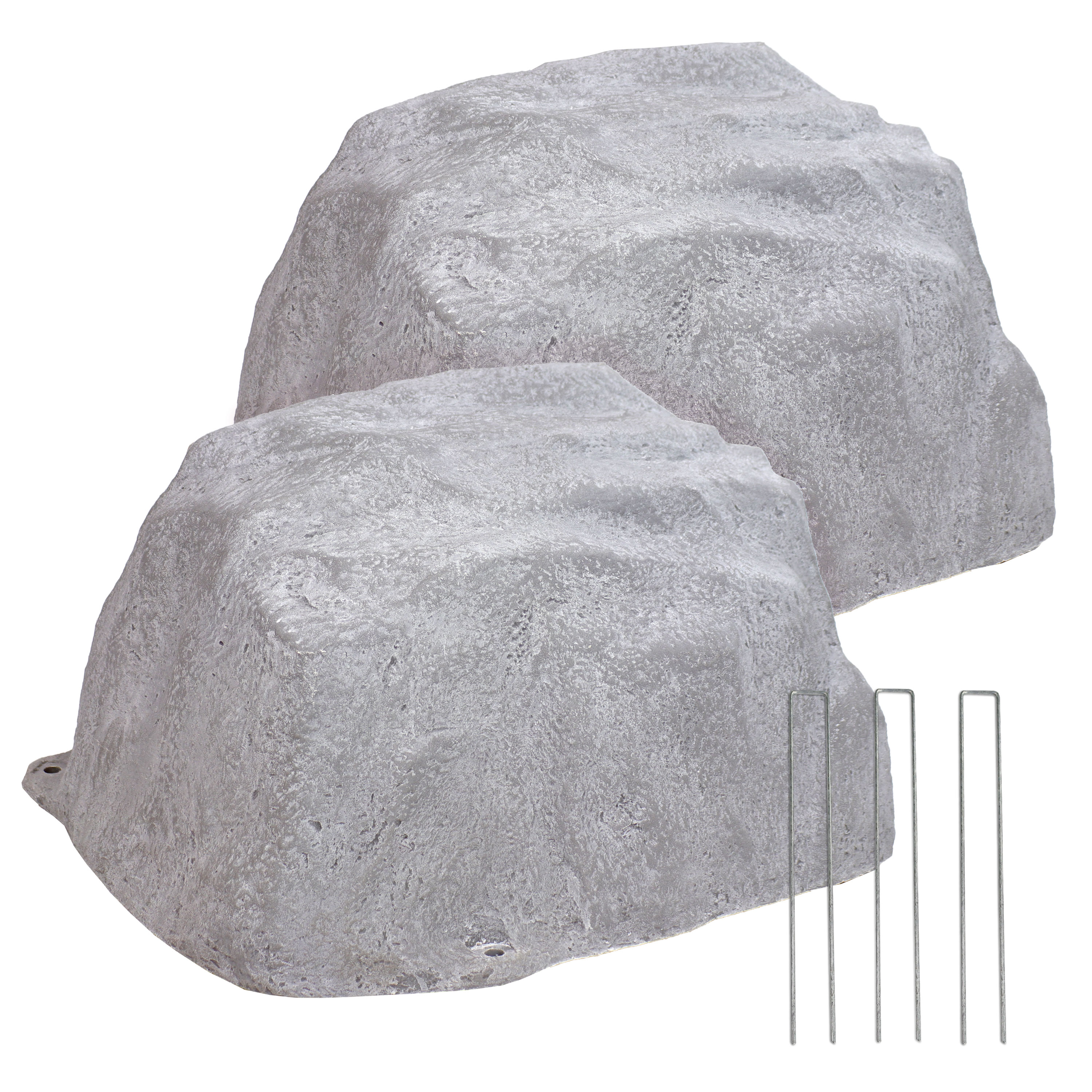 Sunnydaze Decor DG-516-COMBO-2PK Cubic feet 2.6-lb Gray Decorative rock ( 0.5 - 3.0-in Rock Size )
