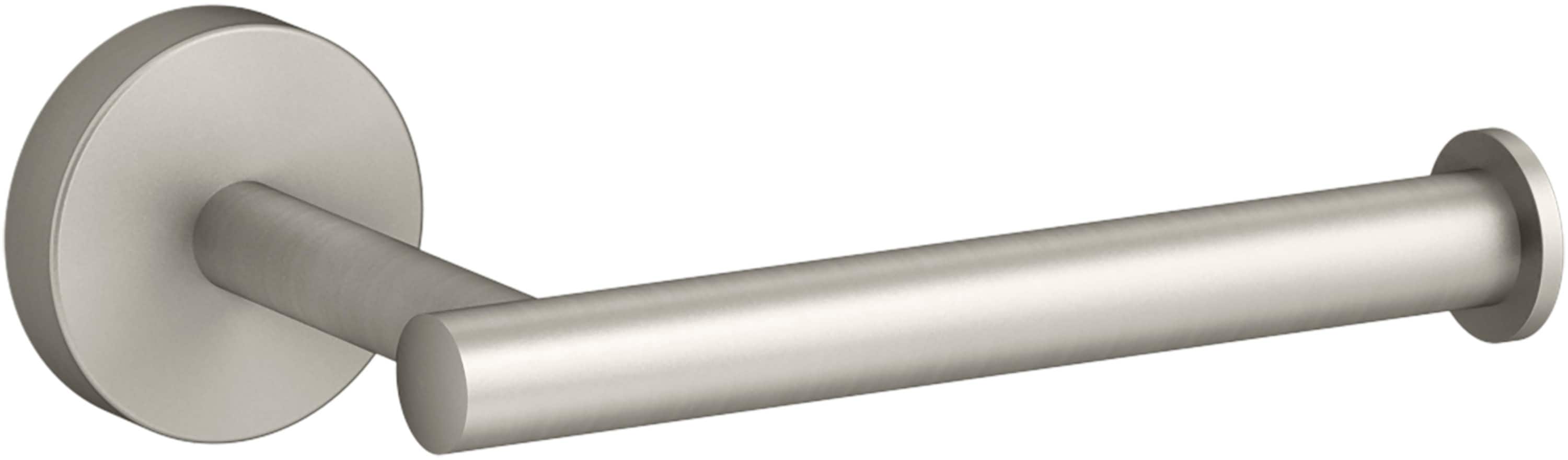 KOHLER K-27292-BN Elate Vibrant Brushed Nickel Wall mount Single post Toilet Paper Holder 1 -Rolls with Storage