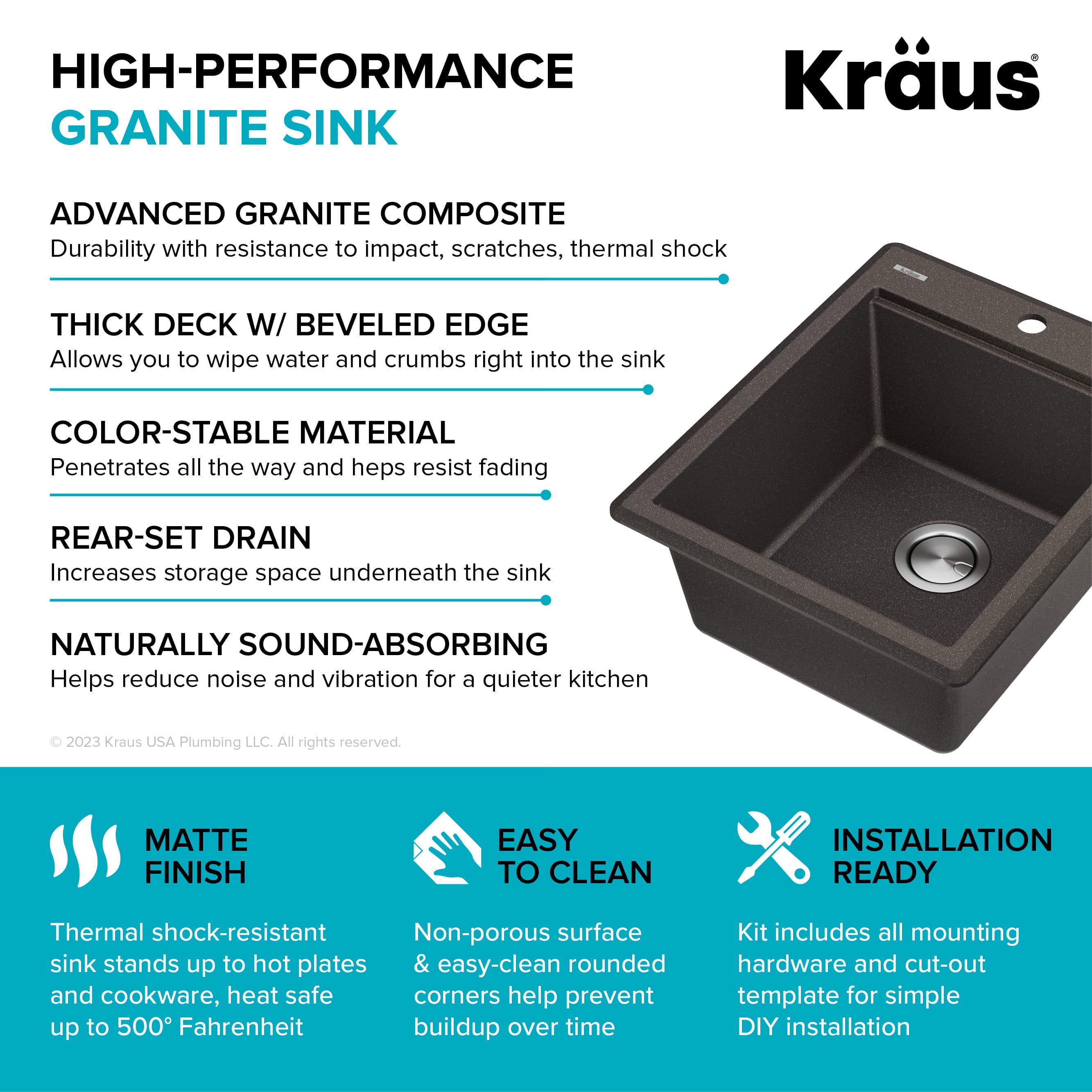 Kraus KGTW12-18MBR Bar-Prep-Sinks - View #14