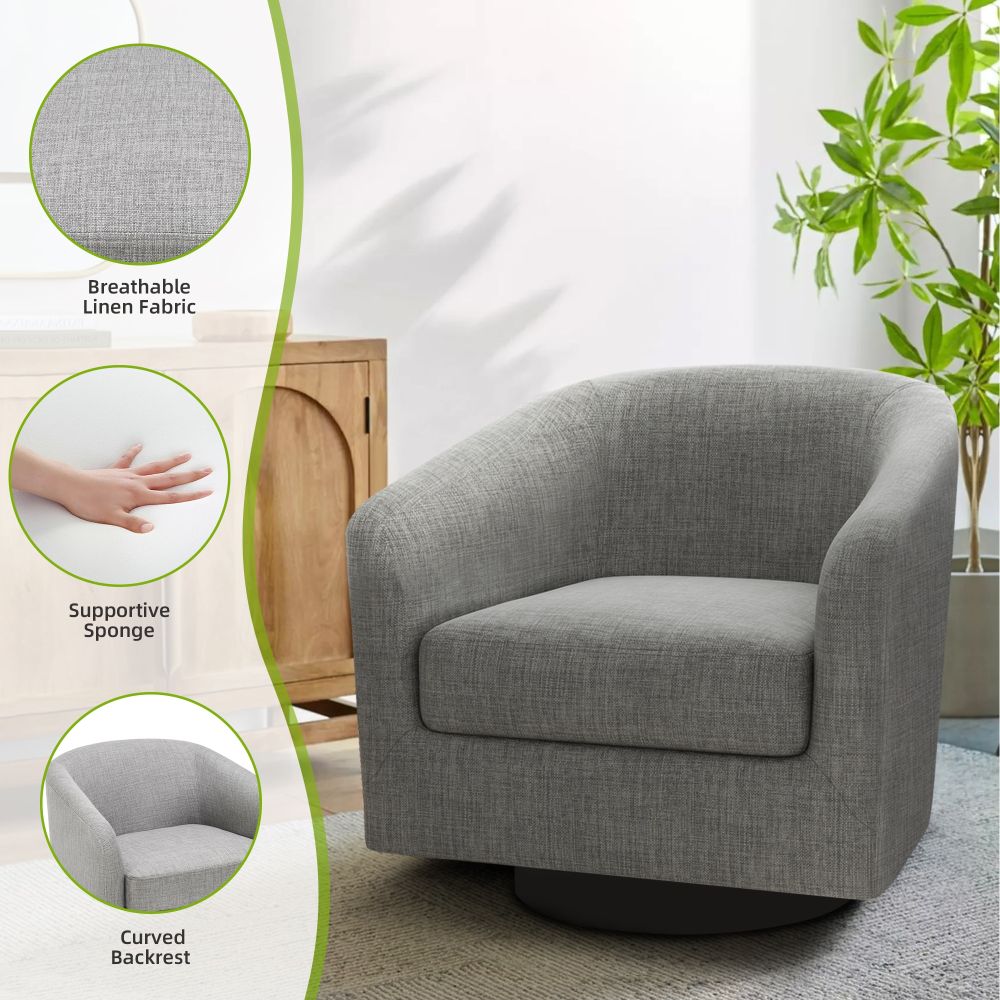 Dreamsidea LS-CH0030-GRAY-2 chairs - View #7