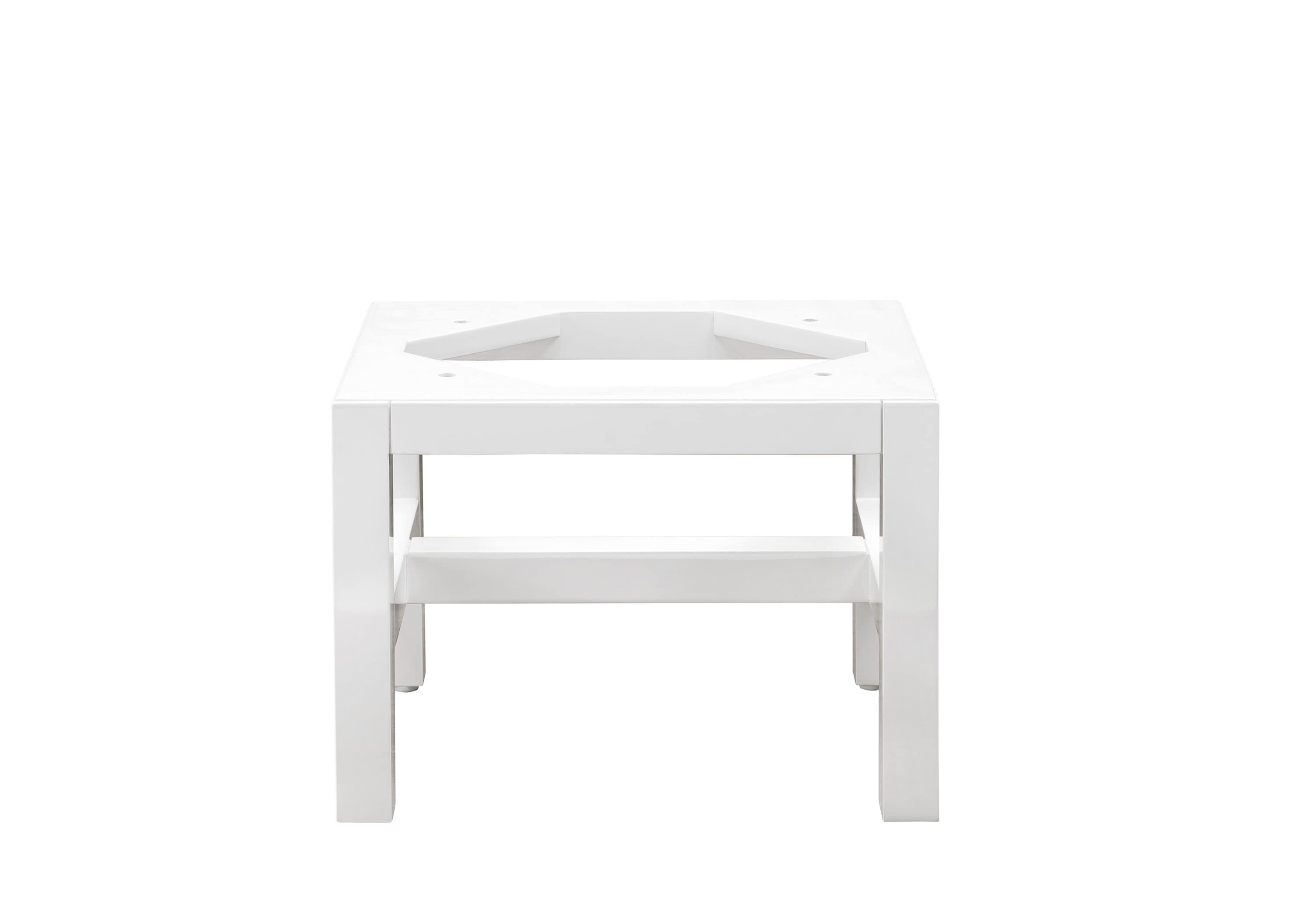 James Martin Vanities Addison 14.9-in x 10.6-in x 14.9-in Glossy White Soft Close Bathroom Wall Cabinet