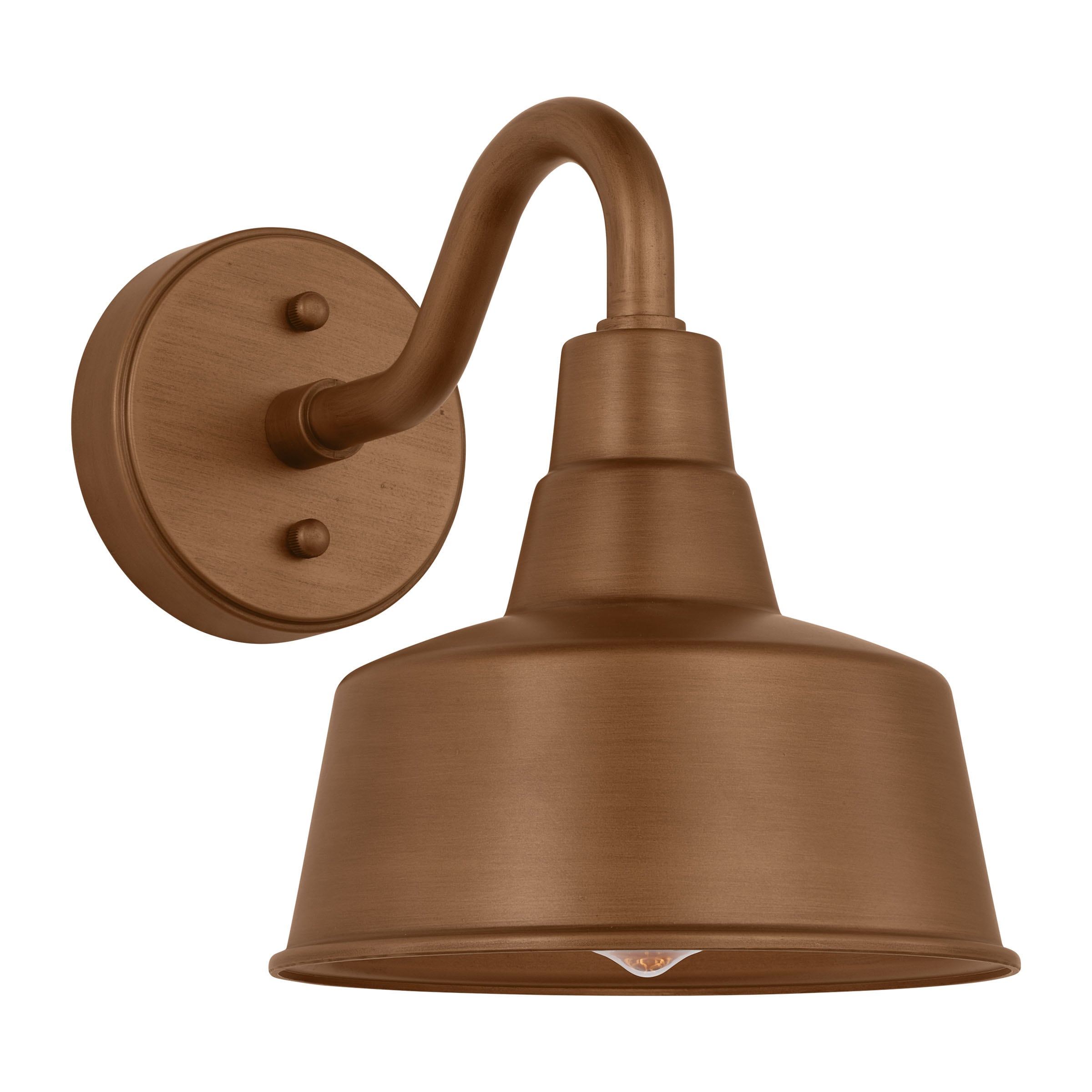 Generation Lighting SLO1181EN3/NCP Barn Light 1 -Light 10-in H Copper Hardwired Dark Sky Outdoor Wall Light