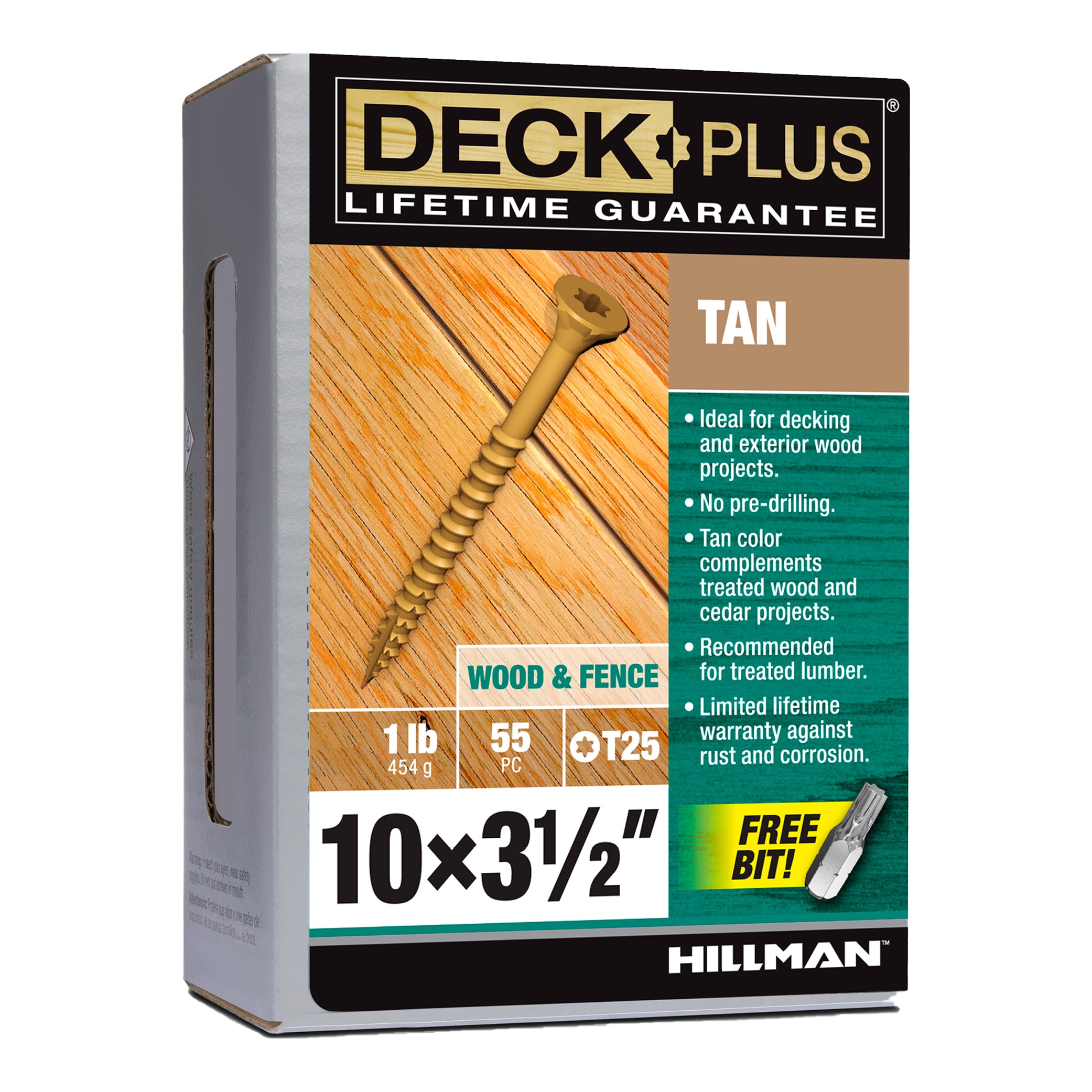 Deck Plus 48421 #10 x 3-1/2-in Wood to wood Deck Screws ( 55 -Per Box )