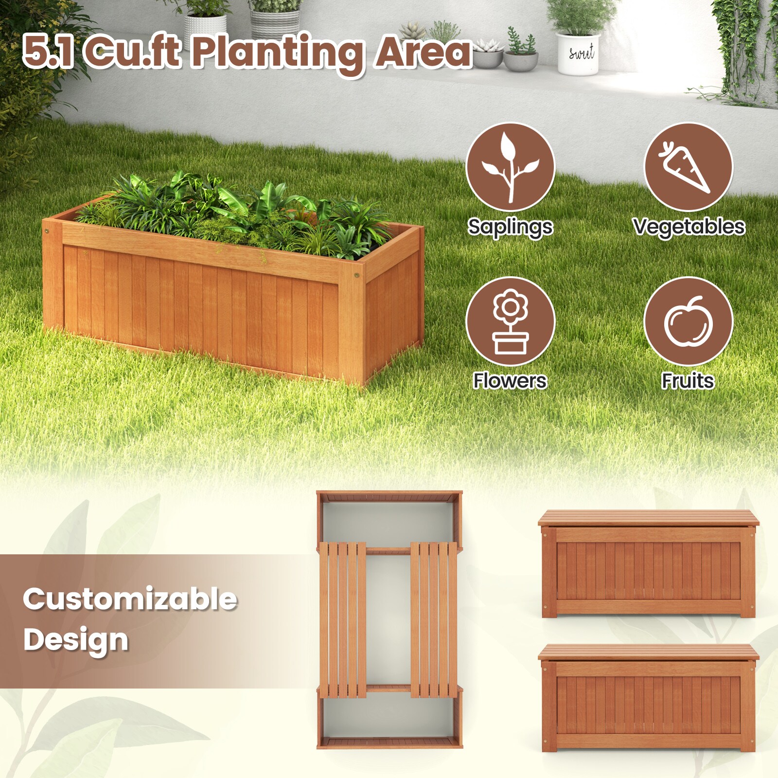 Volenca VOL-89ZCAD Raised-Garden-Beds - View #4
