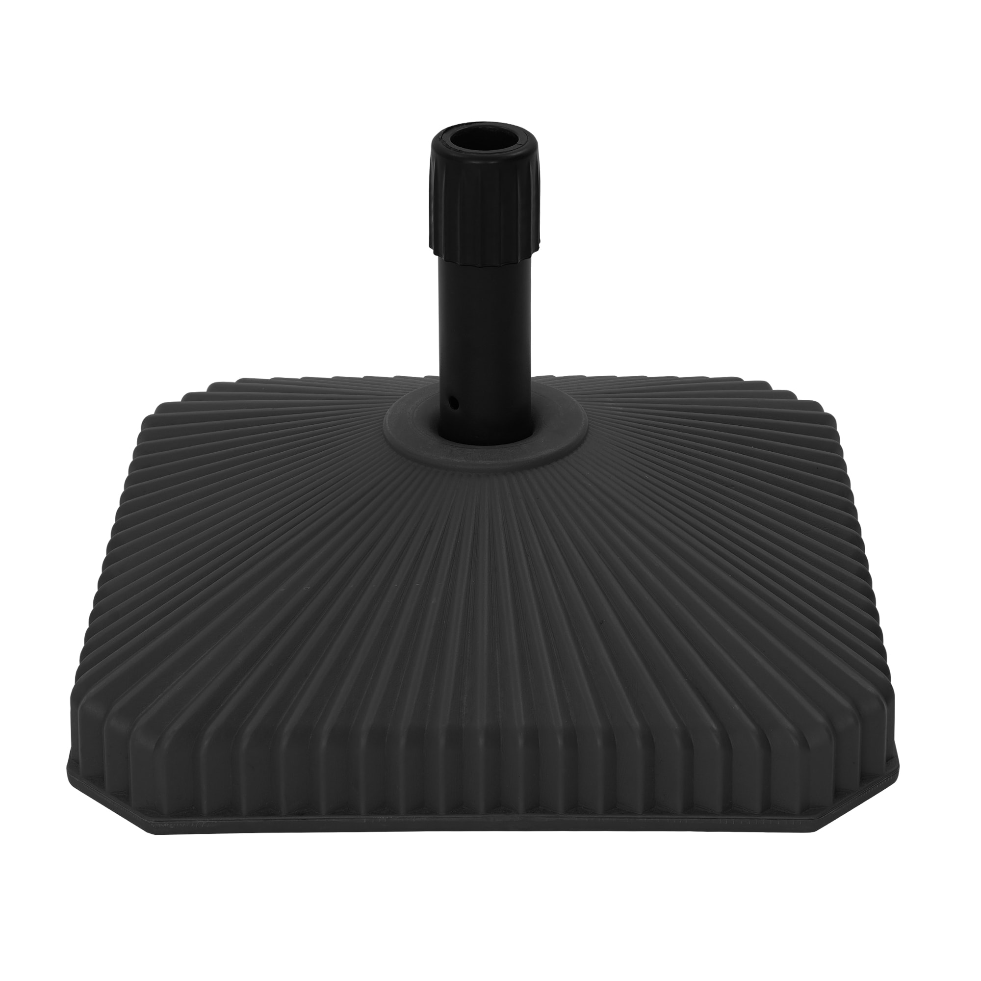 Boyel Living Black Heavy-Duty Round Outdoor Umbrella Base 18-in L x 18-in W x 10-in H for Patio