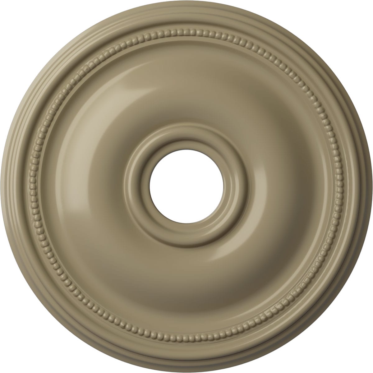 Ekena Millwork CM18BRGDF Bradford 18.125-in W x 18.125-in L Painted Gobi Desert Polyurethane Whole Ceiling Medallion