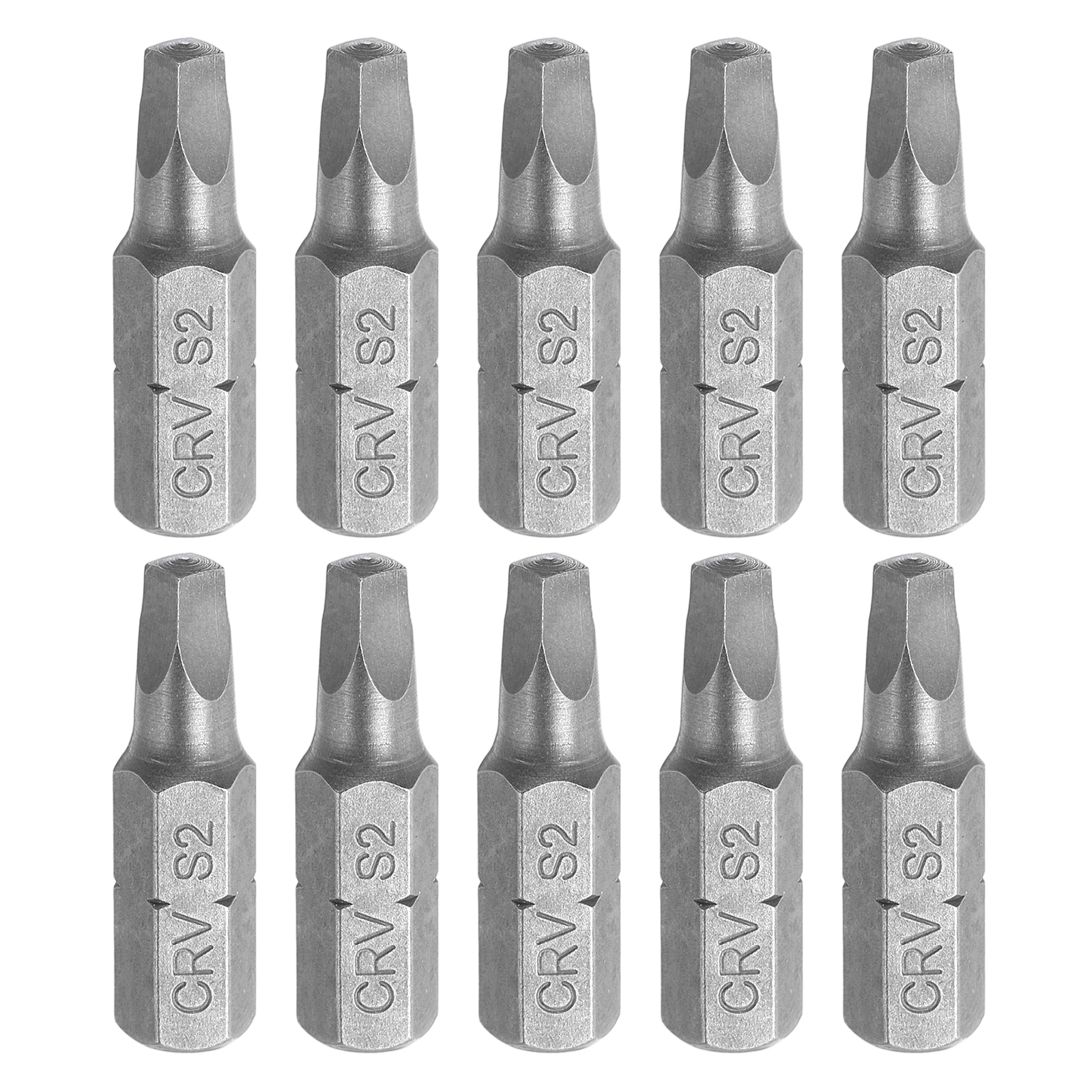 Harfington 10pcs Square Head Screwdriver Bits 1/4inch Hex Shank SQ2 Head 1inch Length CR-V Steel Screw Driver Drill Bit for Repair Work Electric Screw Driver #S26032300UX2150