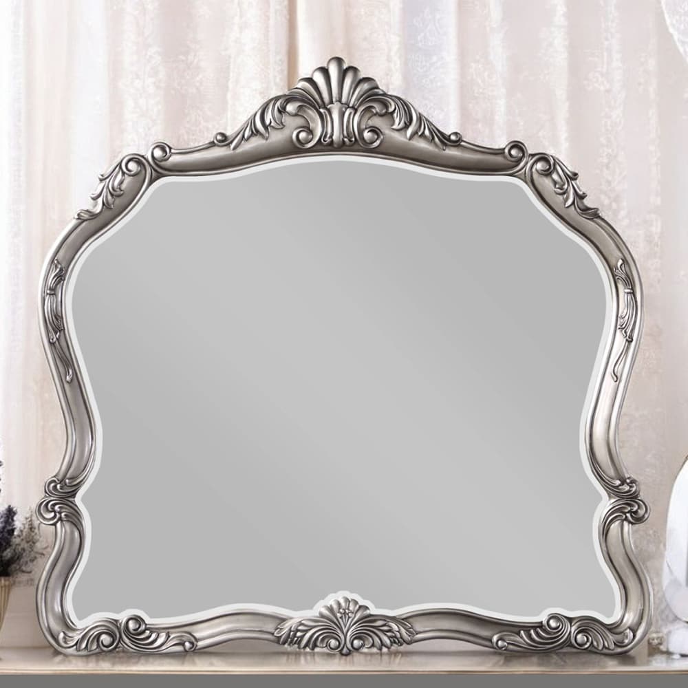 Blisstyle ZZZ1425UHTEUY PREMIUM 47-in x 45-in Polished Irregular Bathroom Vanity Mirror ( Silver )