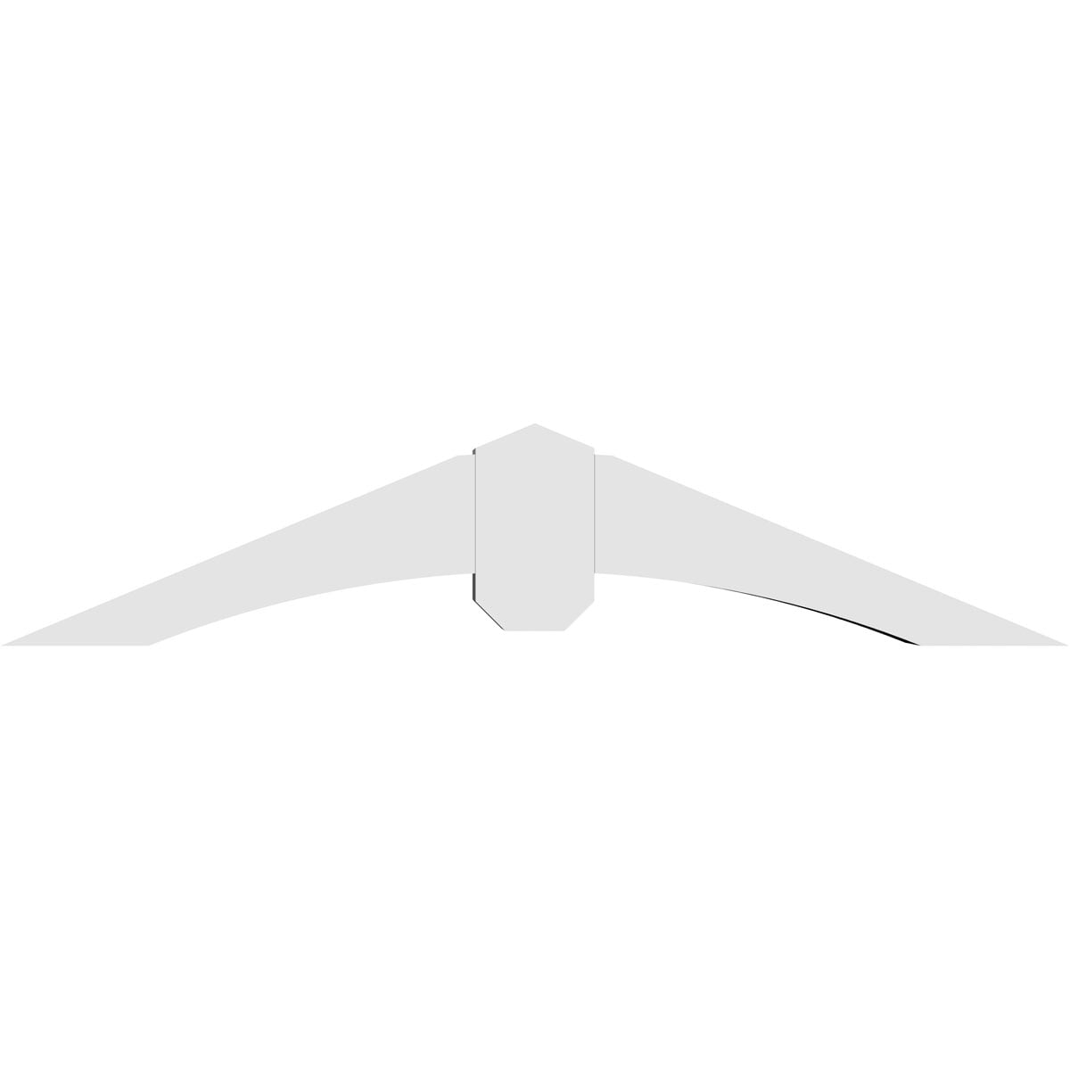 Ekena Millwork GBP036X08X0404ARC00 Exterior-Brackets-Braces - View #4