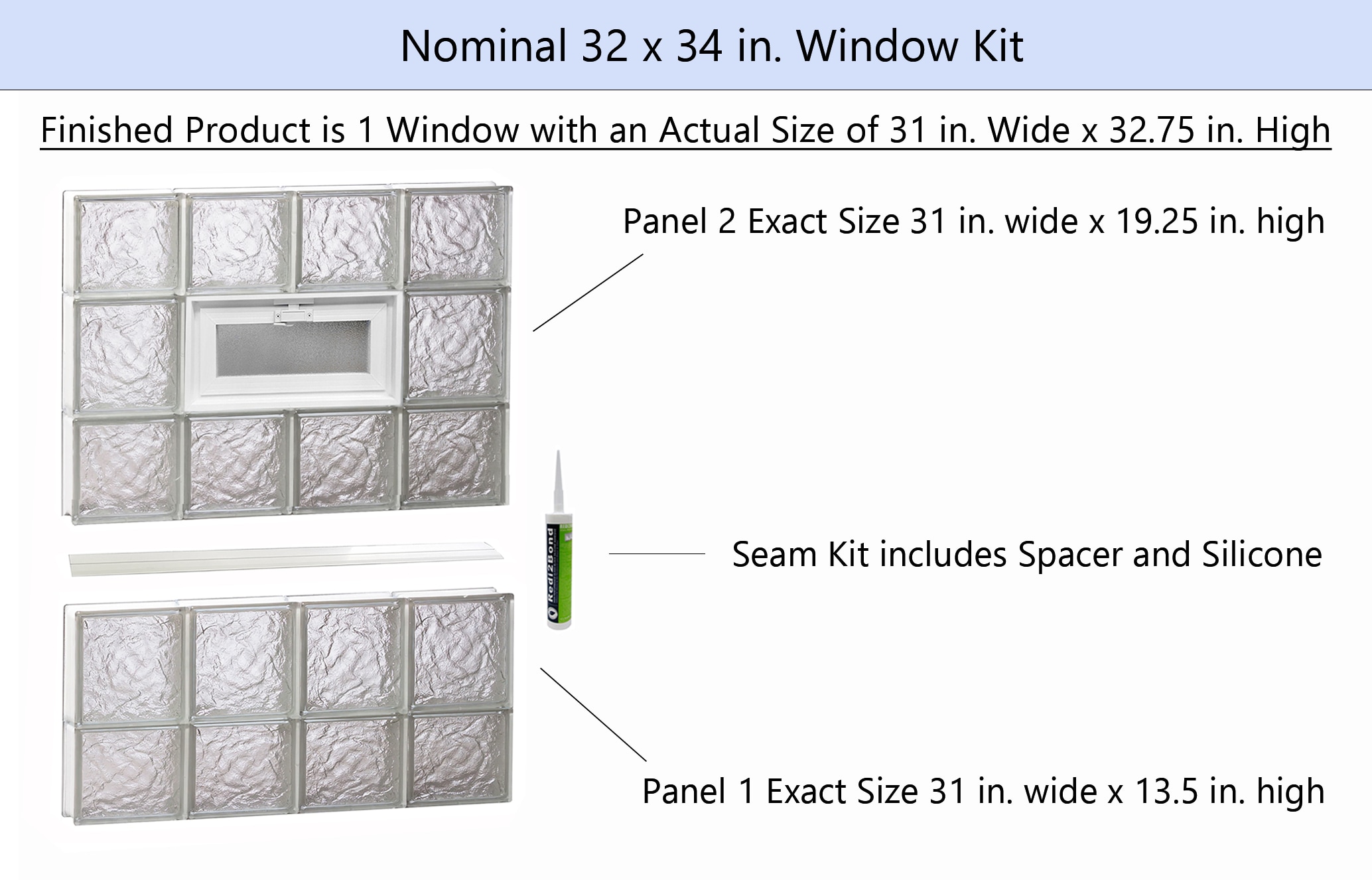 REDI2SET V3234IS Glass-Block-Windows - View #2