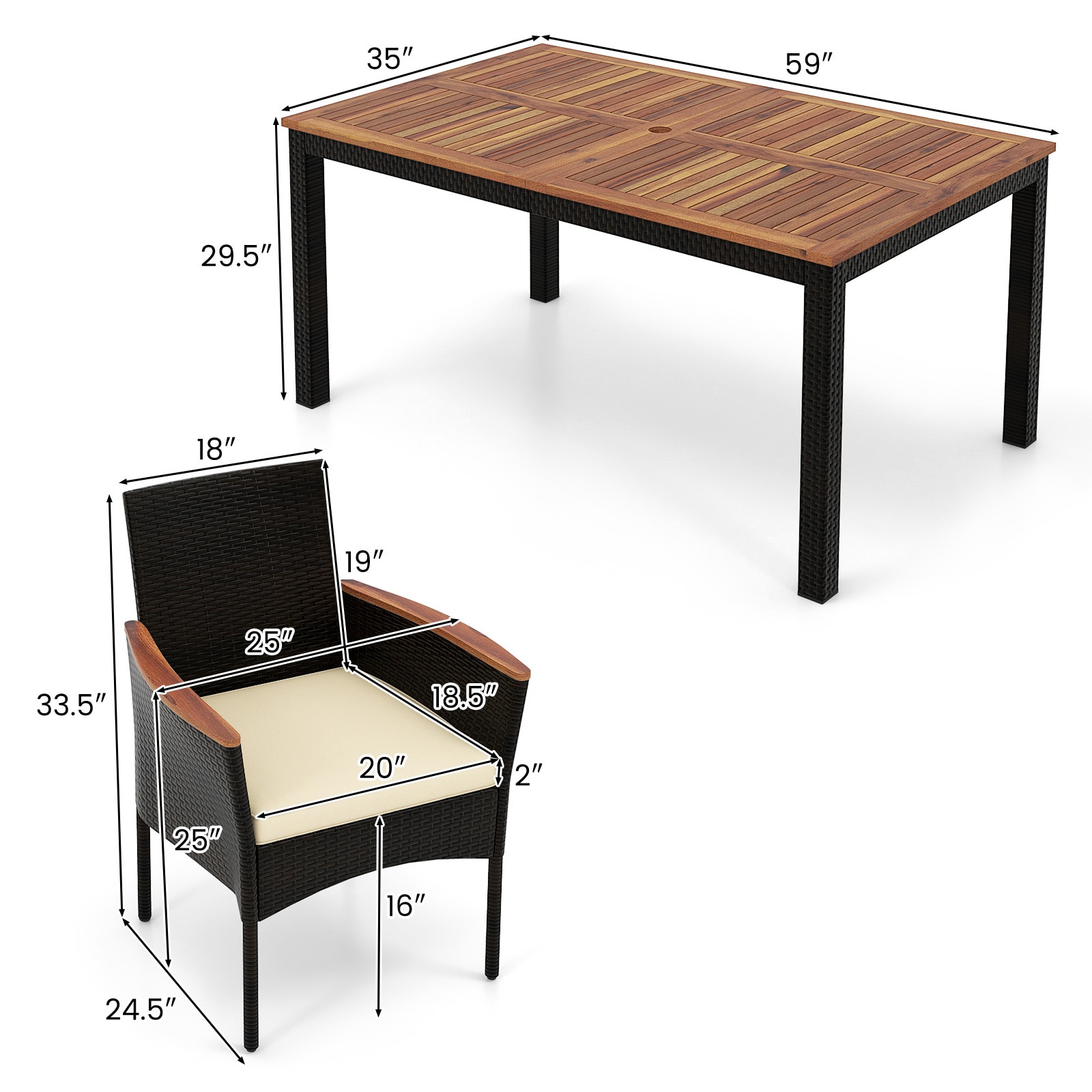 Slickblue D-CO-+NB50517WH Patio-Dining-Sets - View #4