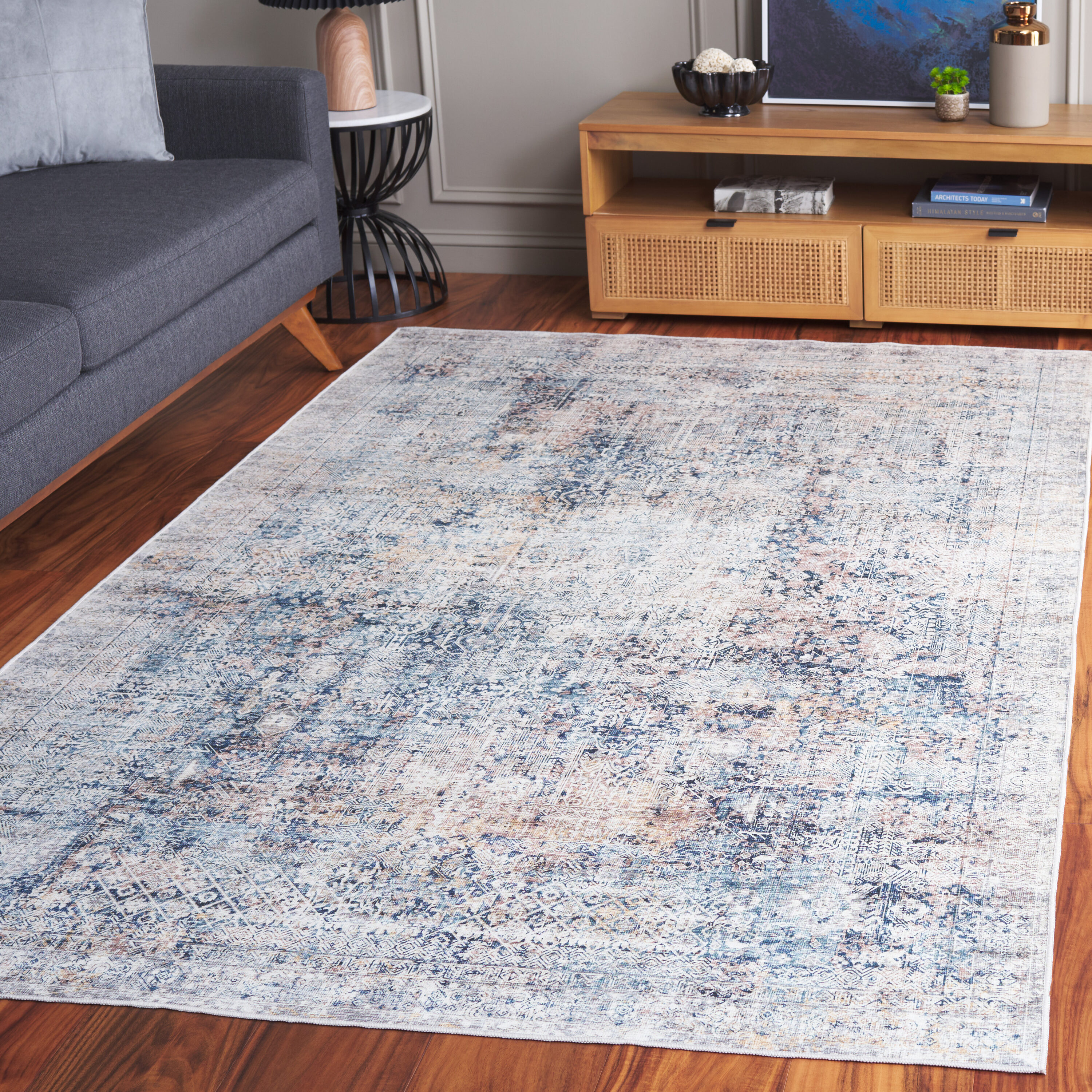 Arizona 539N Navy Beige Bhv2339Yp-2 4ft x 6ft Transitional Rug