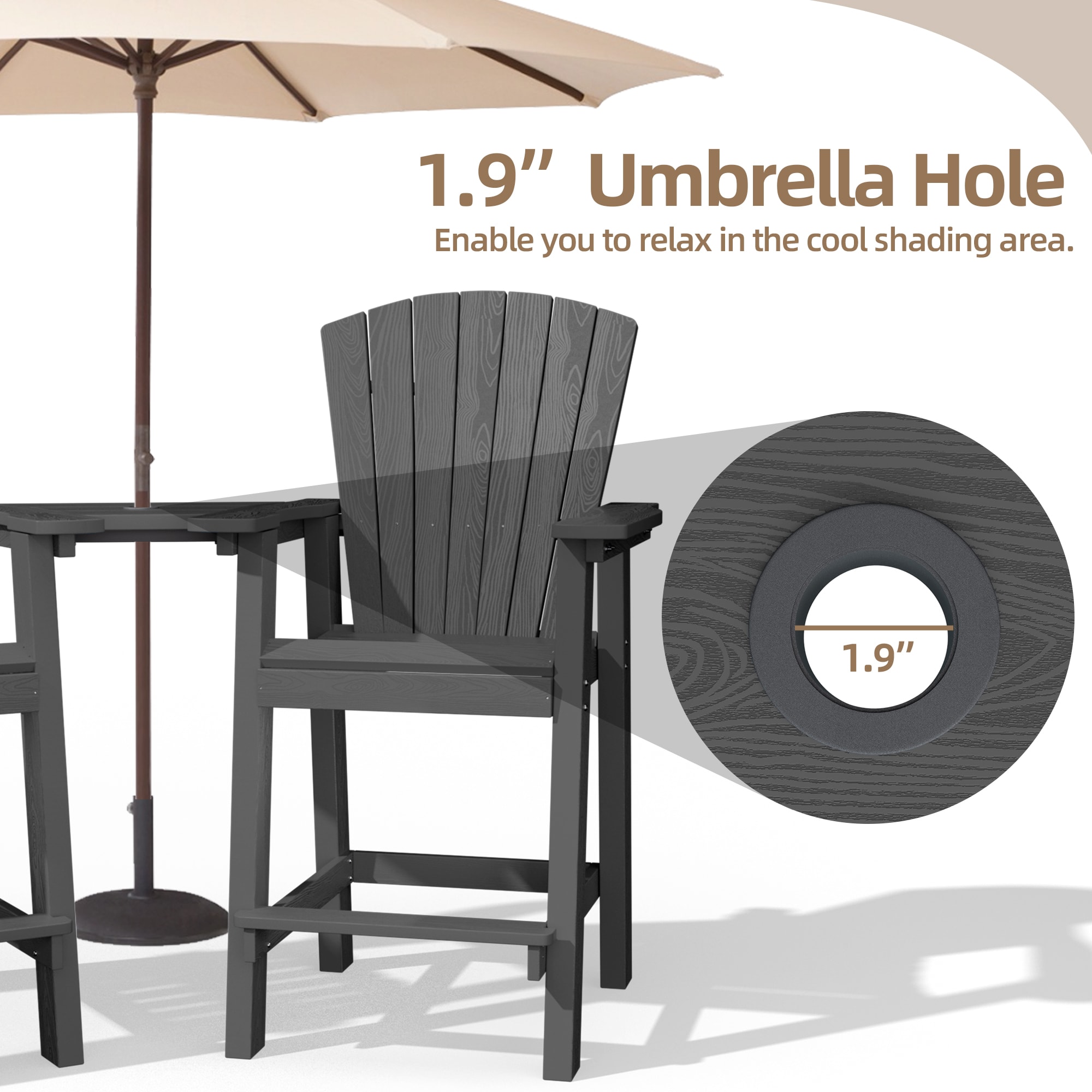 VOUA PESRLT-GY Patio-Chairs - View #5