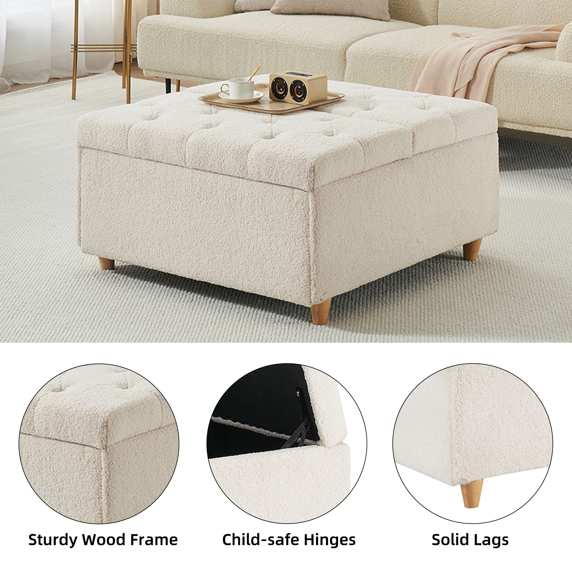 GarveeLife BWR-TX4STTSOLS24390 Indoor-Ottomans - View #4