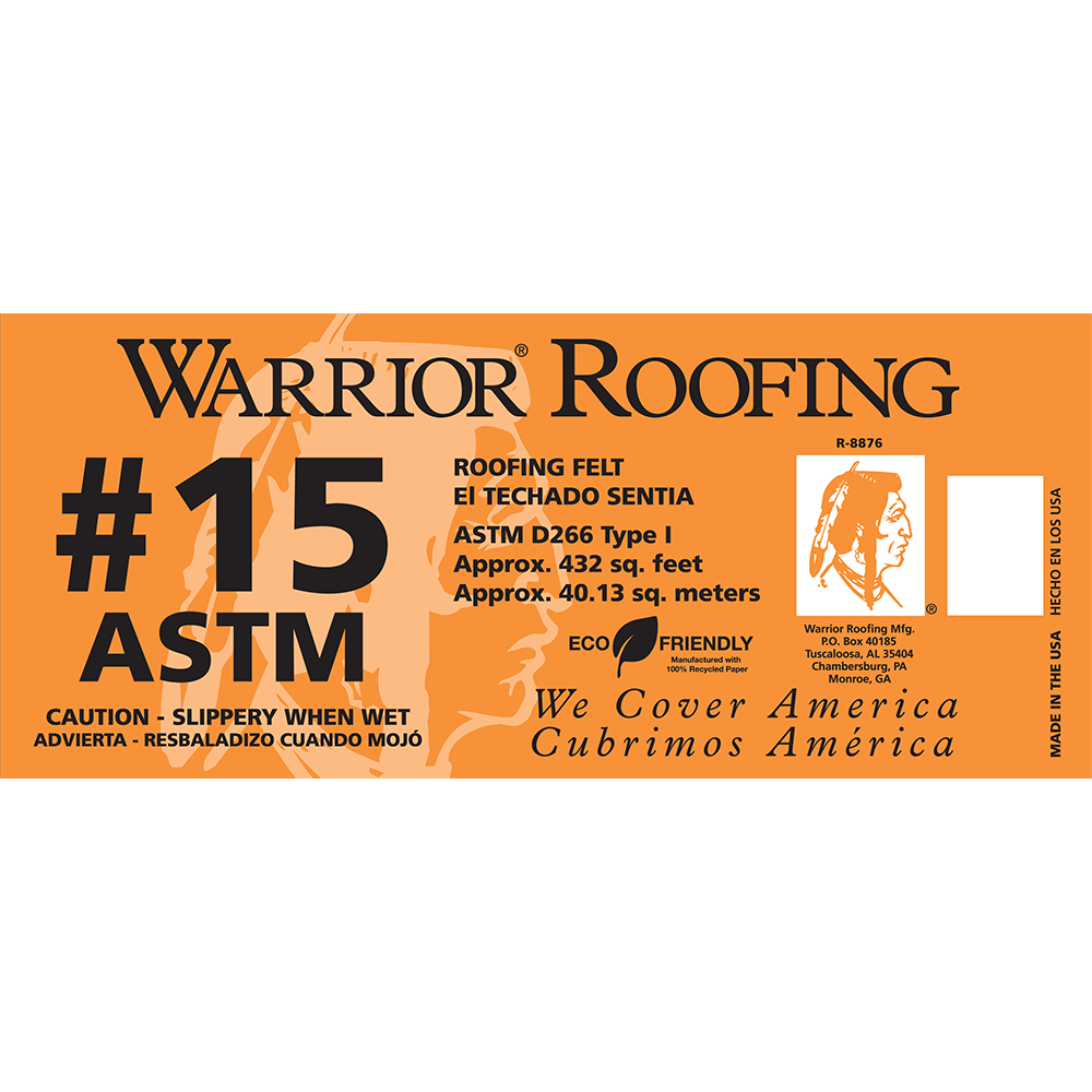 Warrior Roofing 15ARL Roofing-Underlayment - View #6