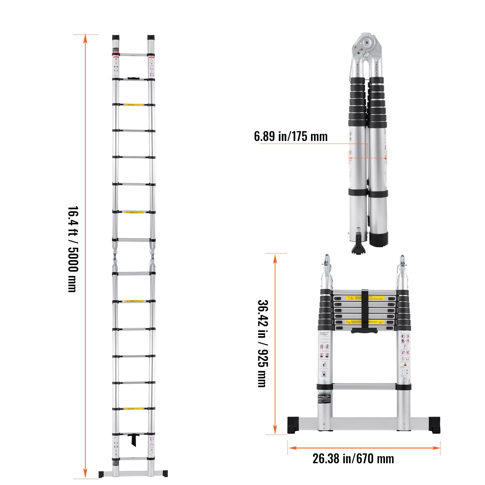 VEVOR SCAZXSSLTNLS05994V0 Step-Ladders - View #2