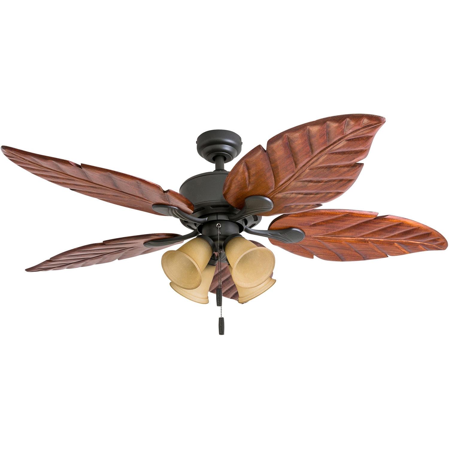 Details about   Downrod 52" Honeywell Palm Island Bronze Room Reverible Ceiling Fan Palm 5-Blade 