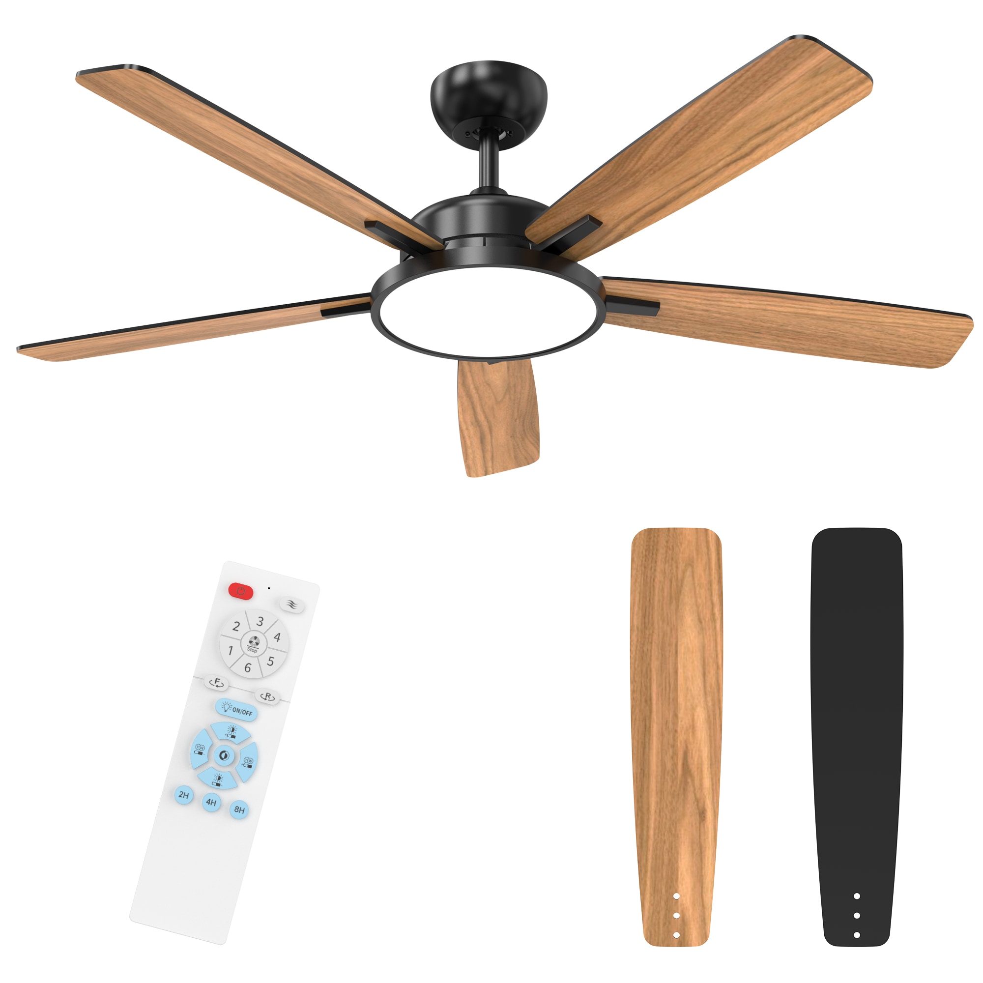 TALOYA TLY52-BK-5D-T5 Ceiling-Fans - View #7