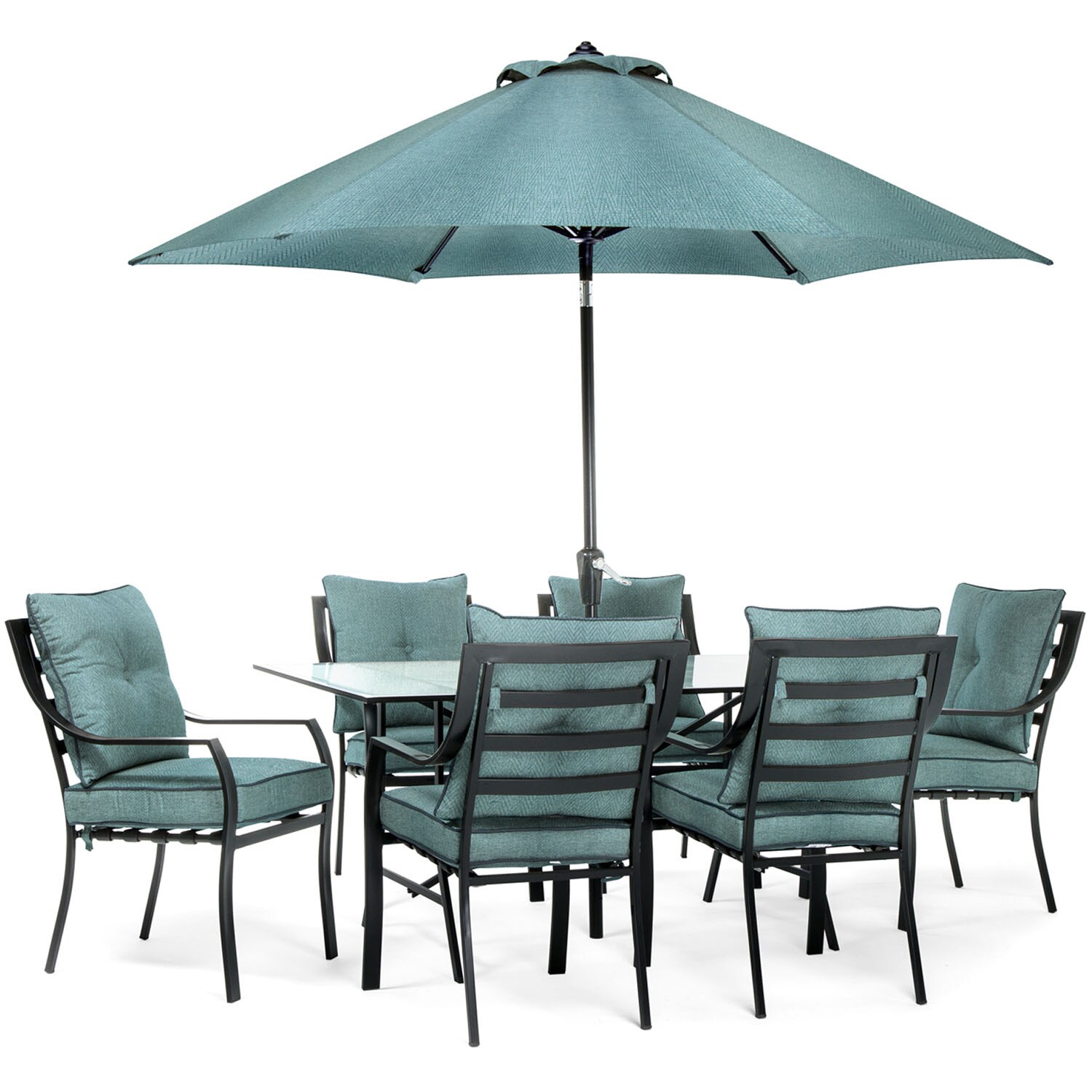 Hanover LAVDN7PC-BLU-SU Patio-Dining-Sets - View #9