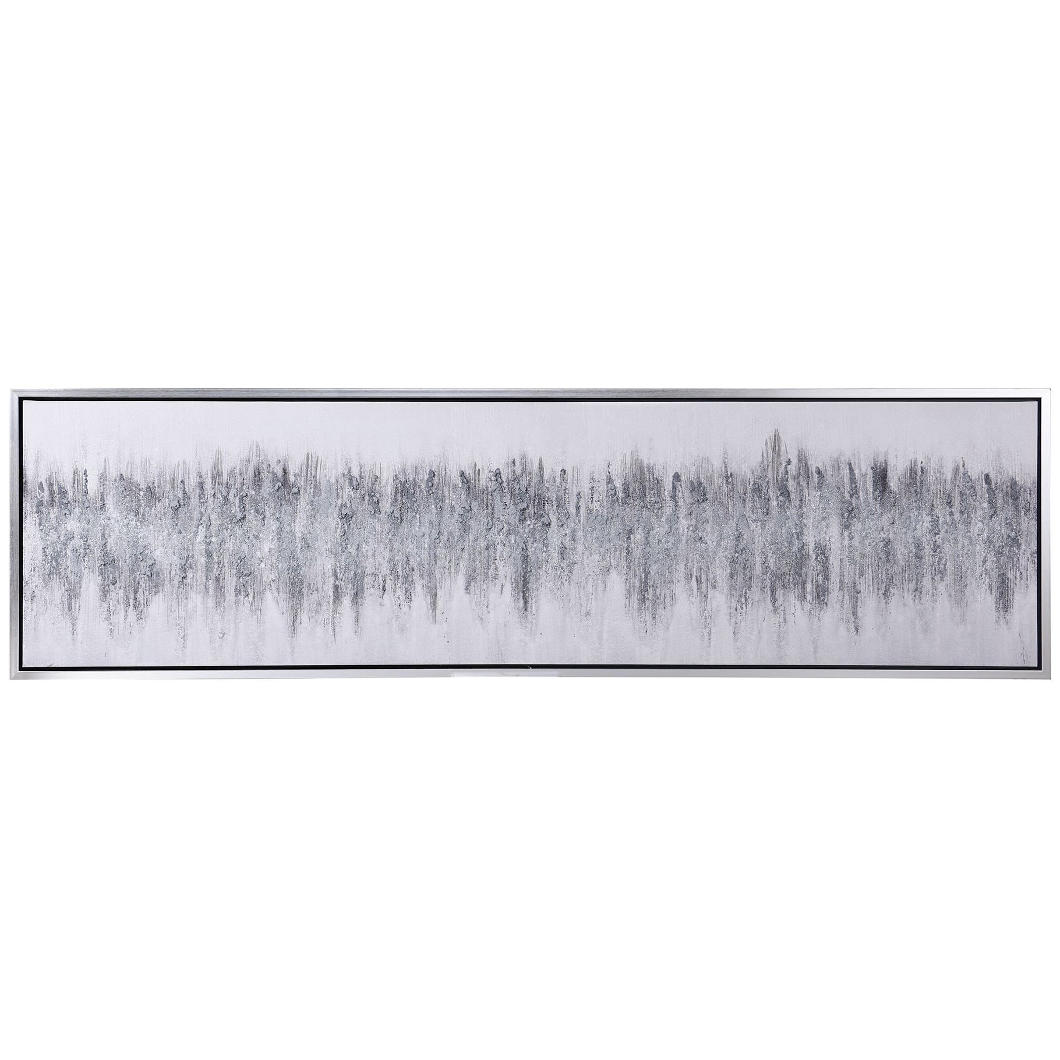 StyleCraft Home Collection WI33885DS Silver Framed 72-in H x 20-in W Abstract Print on Canvas