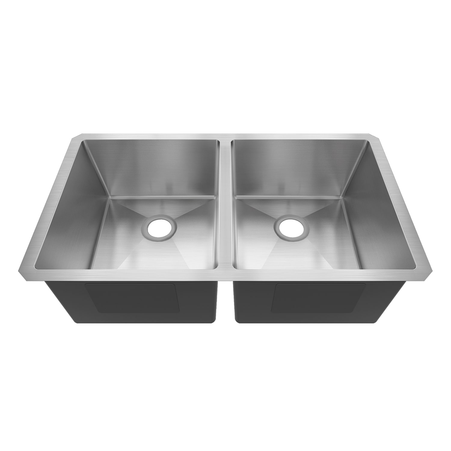 Sinber HU3219D-S Undermount 32-Inches x 19-Inches Stainless steel Double equal bowl 18 -Gauge Kitchen Sink