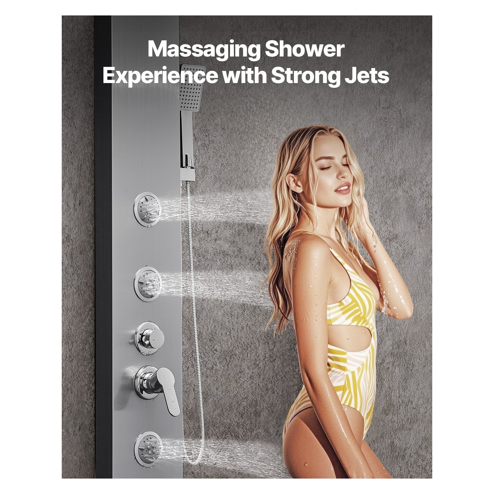 Mecale YAS-PD31NK Showerhead-Bar-Panels - View #6
