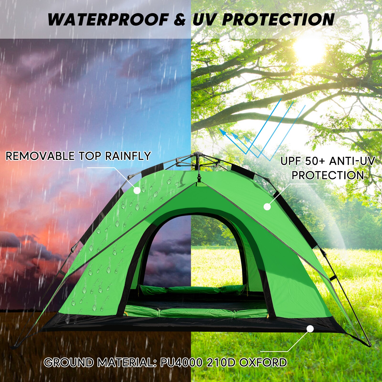 GARSING MAN-AUTODO--4P-GR tents - View #3