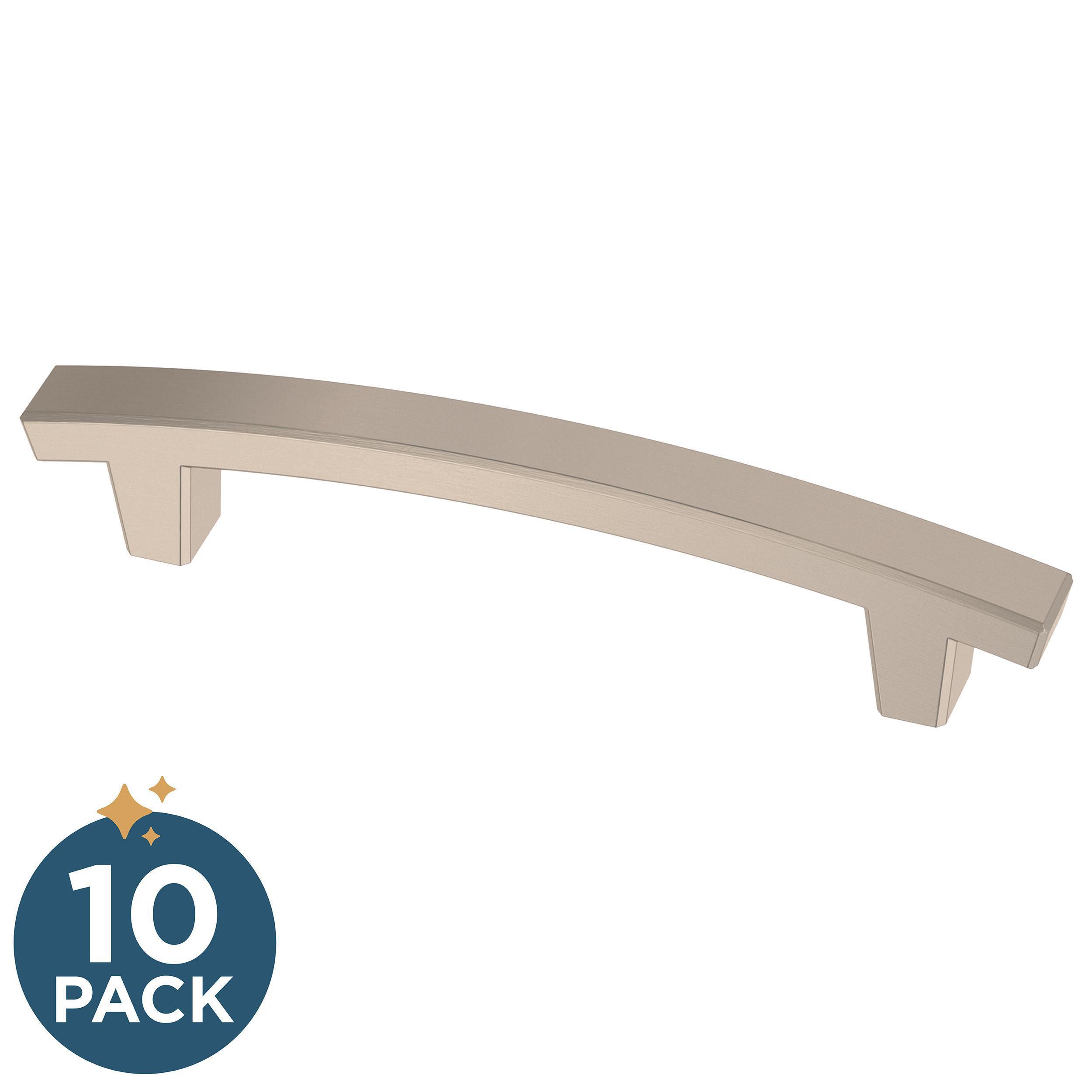 Franklin Brass P29615K-SN-B Pierce 4-in , 102mm Center to Center Satin Nickel Arch Bar 10 -Pack