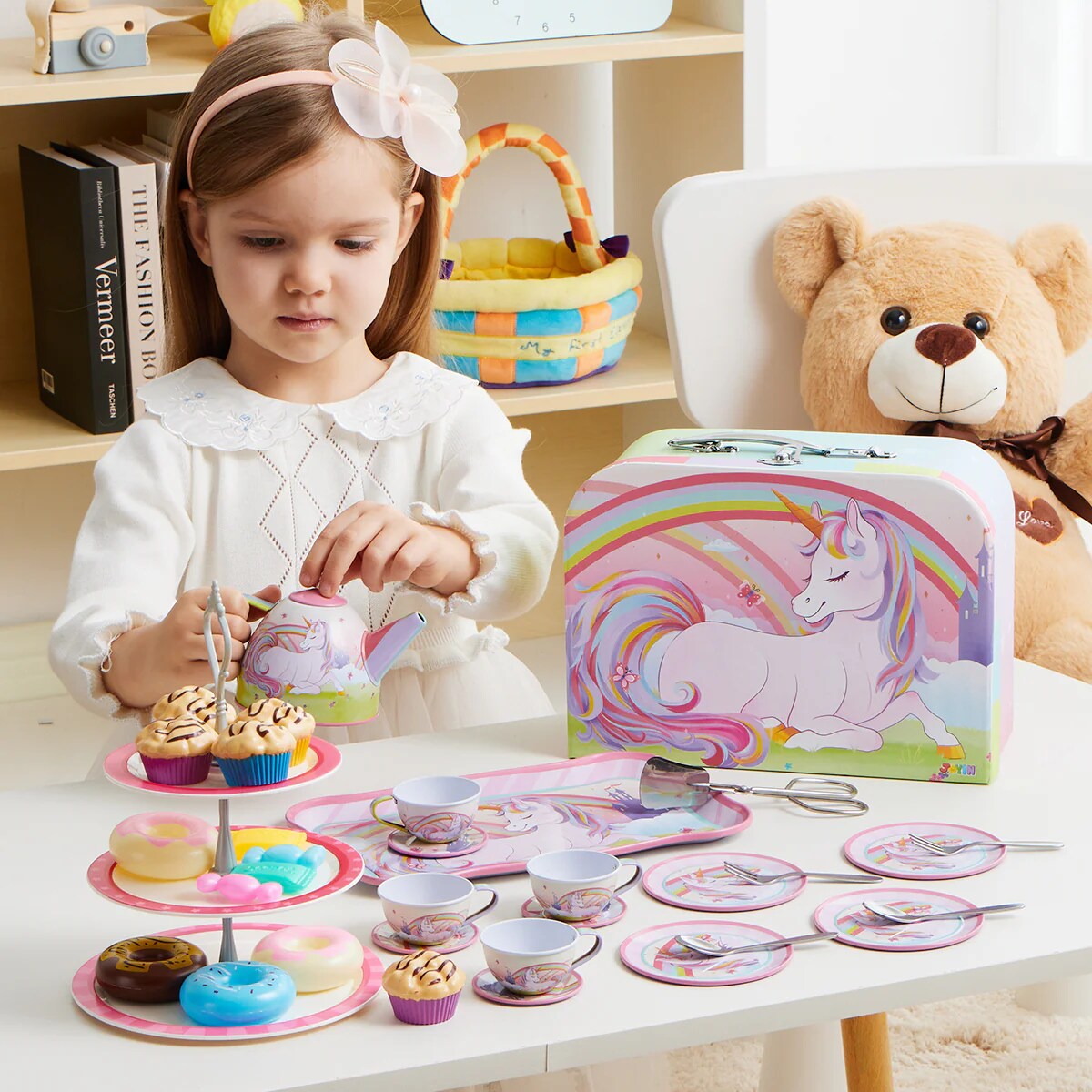 Joyfy 13185 Unicorn Tea Set: Imaginative Play